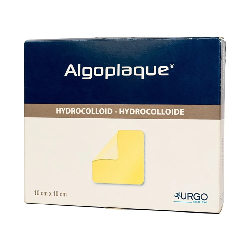 Hình ảnh Băng dán có gạc vô trùng Algoplaque Urgo size 10cm x 10cm dùng để băng các vết thương (16 cái)