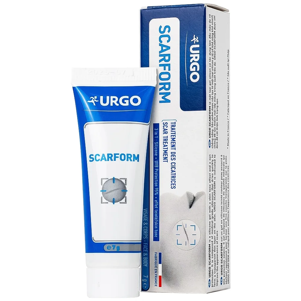 Hình ảnh Gel điều trị sẹo phì đại, sẹo lồi và mờ thâm Urgo Scarform 7g