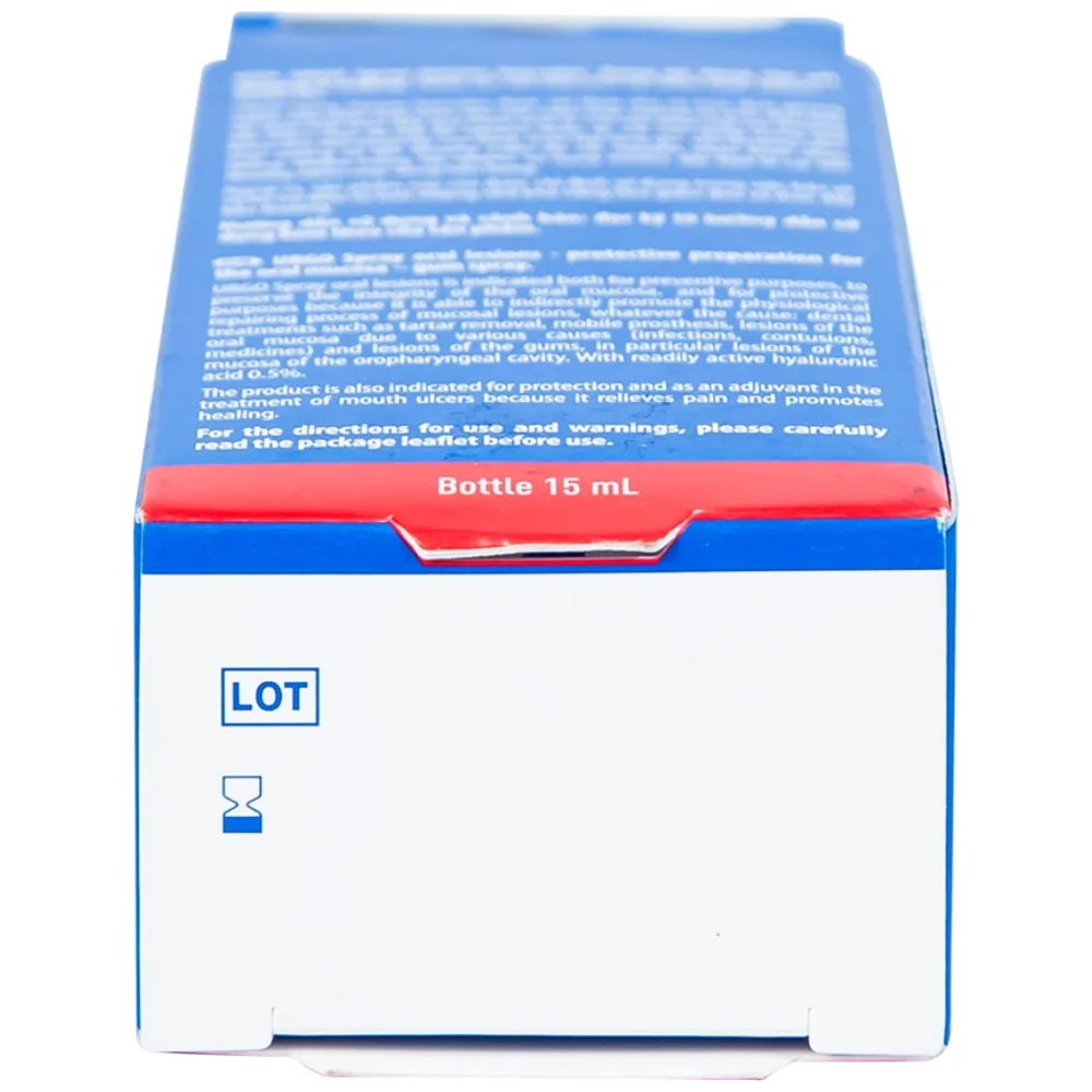Hình ảnh Chai xịt Urgo Spray Lesions Buccales 15ml dùng cho vết thương ở miệng