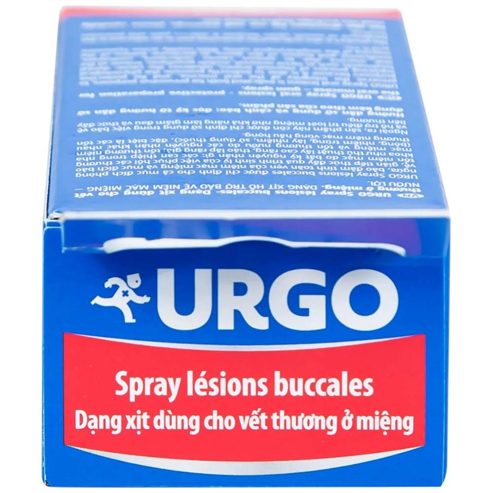 Hình ảnh Chai xịt Urgo Spray Lesions Buccales 15ml dùng cho vết thương ở miệng