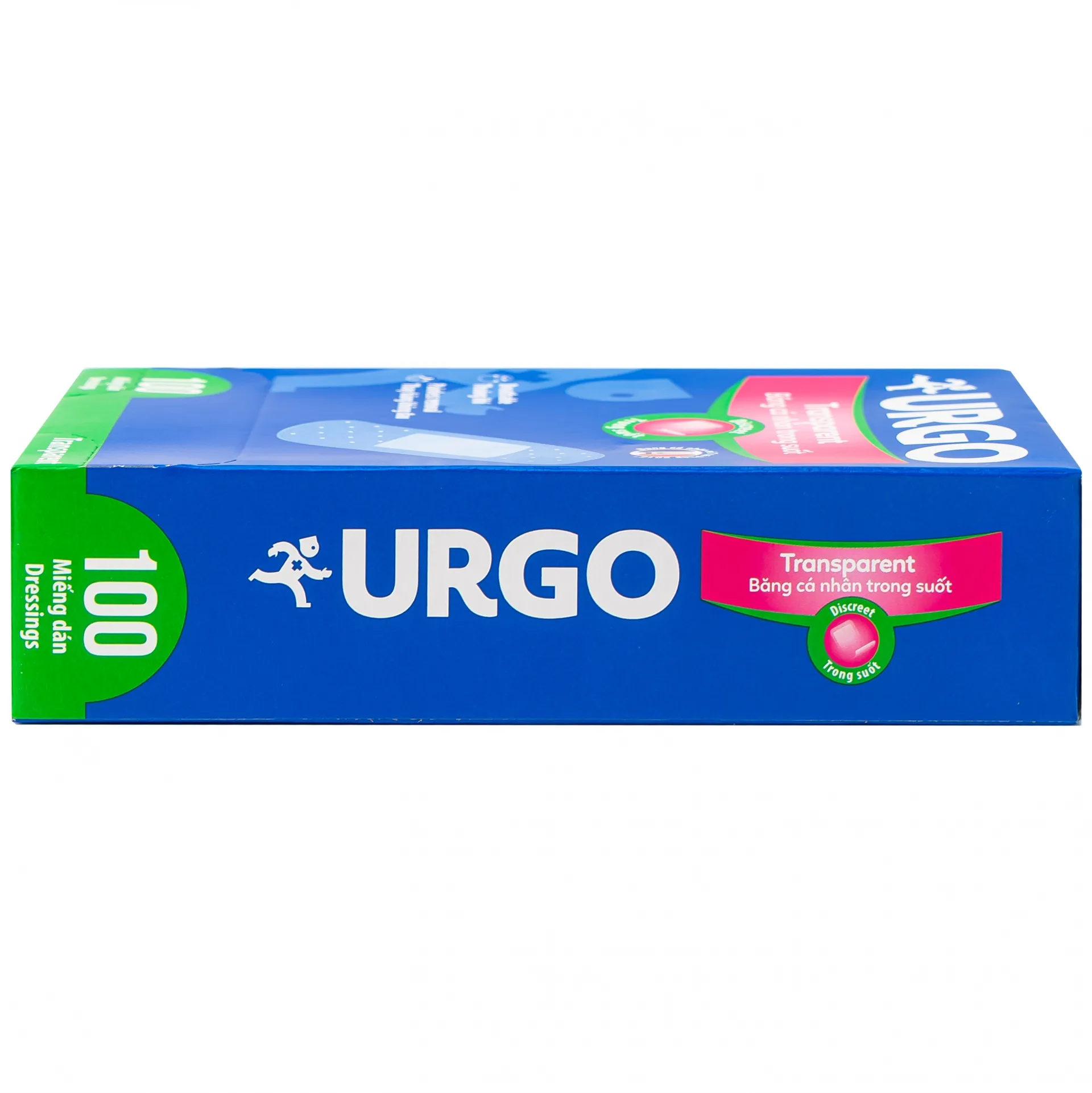 Hình ảnh Băng cá nhân trong suốt Urgo Transparent 2cm x 7.2cm bảo vệ vết thương nhỏ, vết trầy xước (100 miếng)