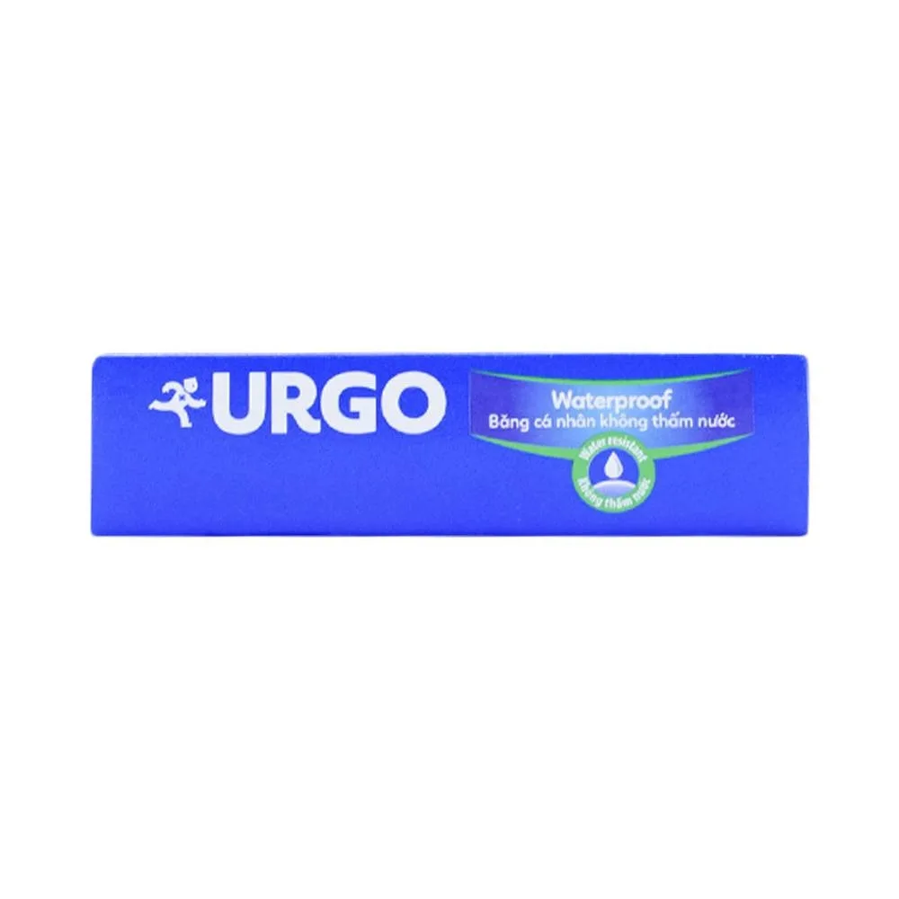 Hình ảnh Băng cá nhân không thấm nước Urgo Waterproof bảo vệ vết thương nhỏ, vết trầy xước, rách da (10 miếng)