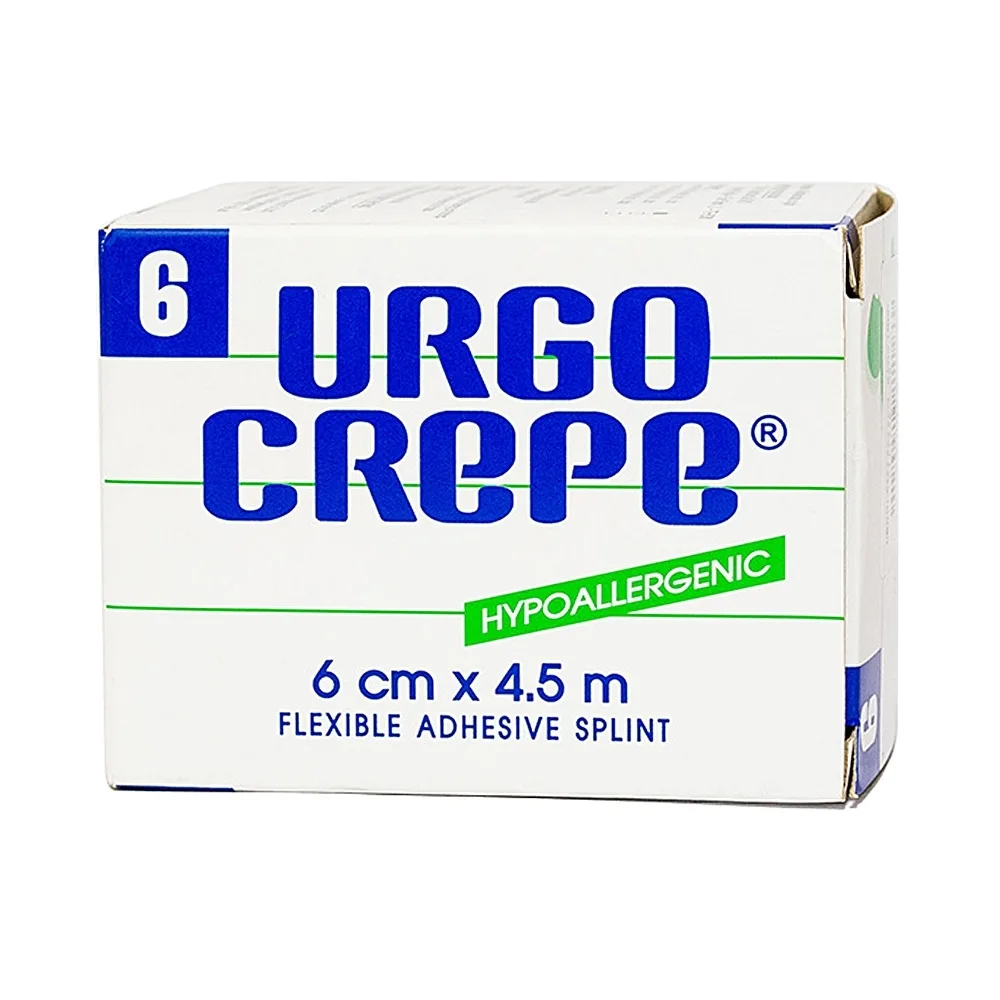 Hình ảnh Băng keo thun co giãn Urgo Crepe size 6cm x 4.5m cố định phẫu thuật chỉnh hình, dự phòng chấn thương cơ khớp