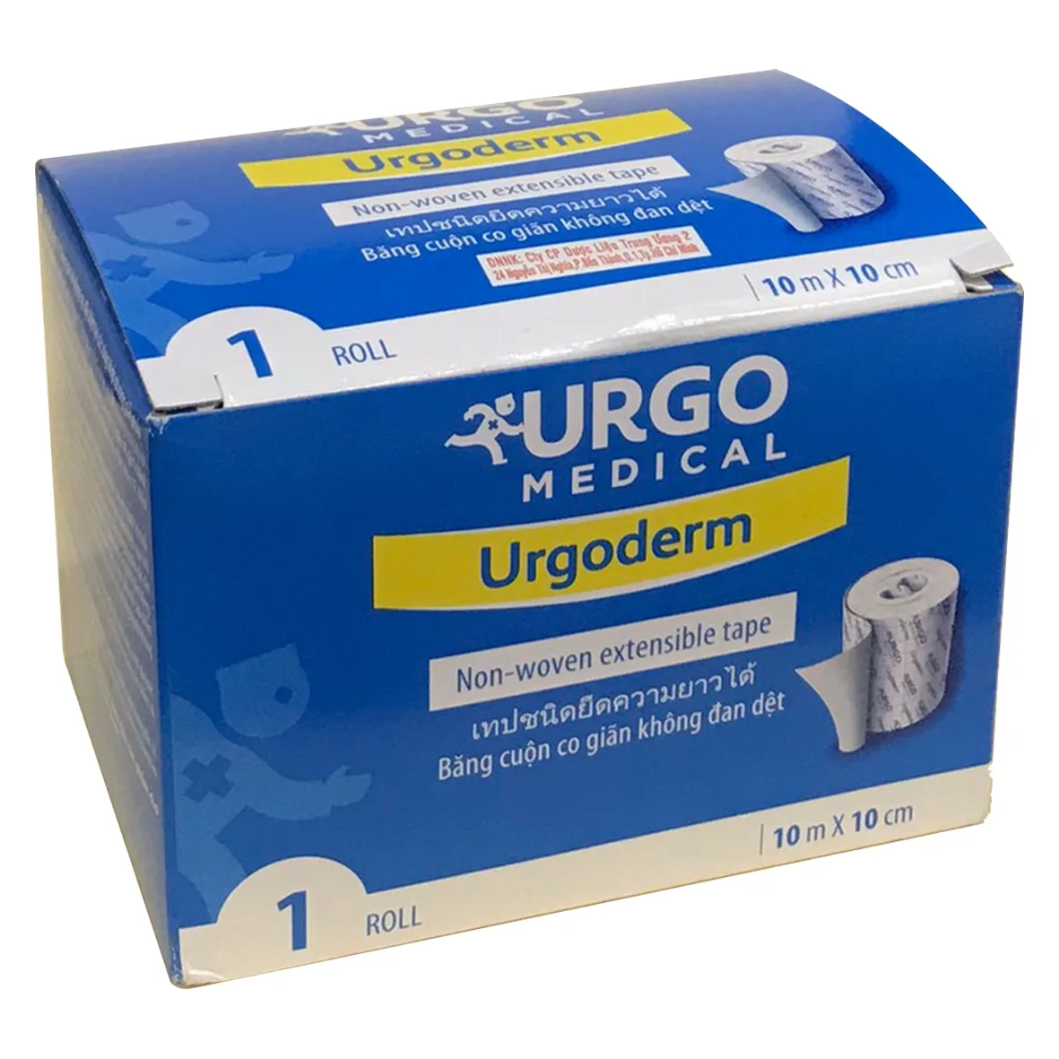 Hình ảnh Băng cuộn co giãn không đan dệt Urgoderm size 10cm x 10m đảm bảo cố định chắc chắn bông gạc và các y cụ