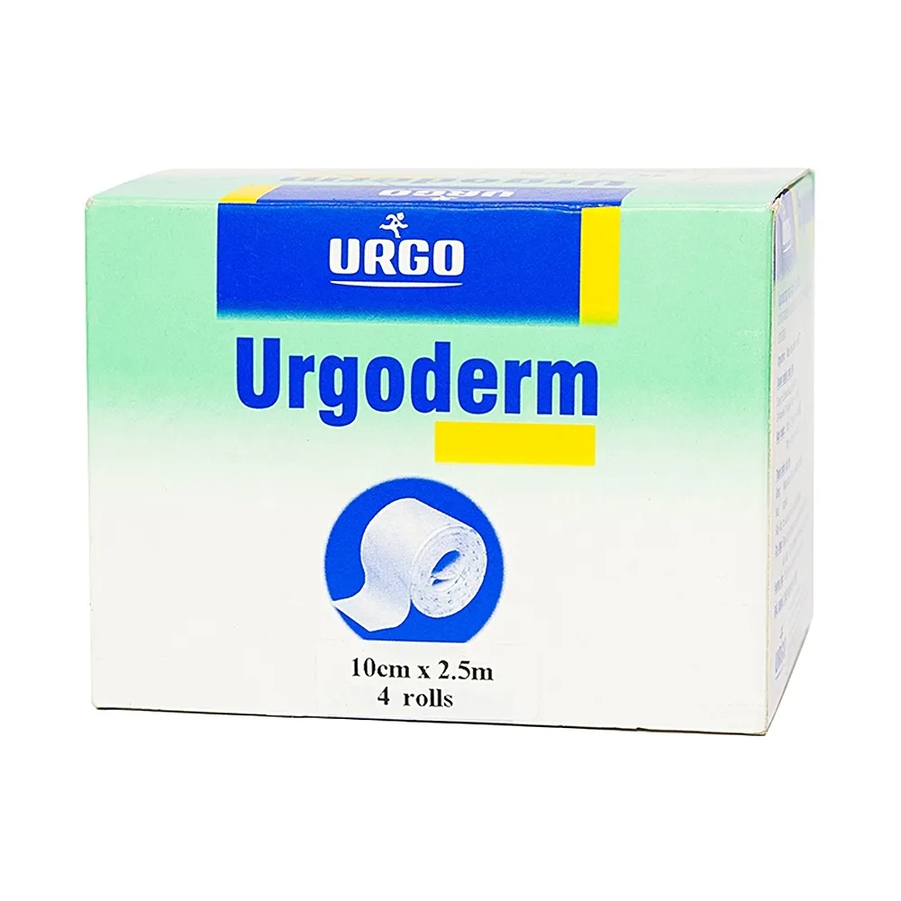 Hình ảnh Băng cuộn co giãn không đan dệt Urgoderm size 10cm x 2.5m đảm bảo cố định chắc chắn bông gạc và các y cụ (4 cuộn)