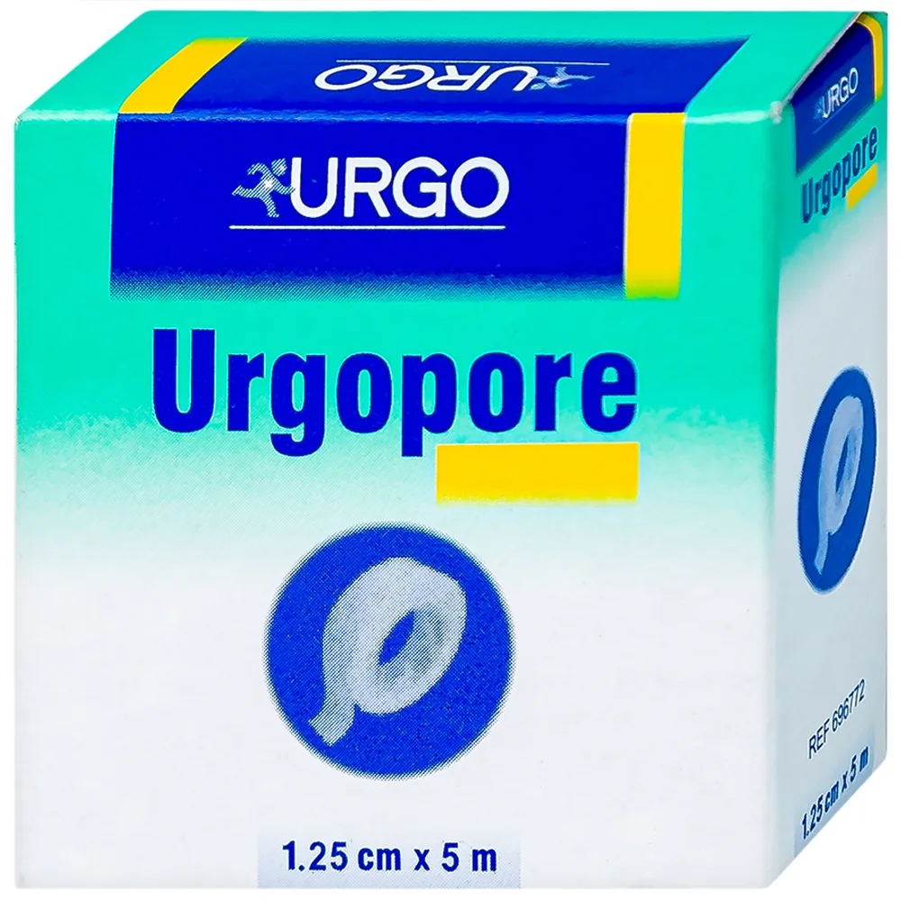 Hình ảnh Băng keo giấy y tế Urgopore 1.25cm x 5m thông thoáng cho da nhạy cảm, giúp kềm giữ nhanh, chắc chắn