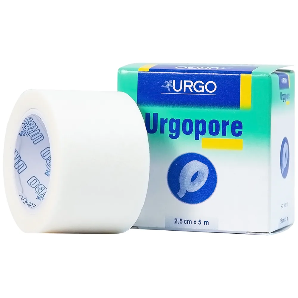 Hình ảnh Băng keo giấy y tế Urgopore size 2.5cm x 5m thông thoáng cho da nhạy cảm, giúp kềm giữ nhanh, chắc chắn