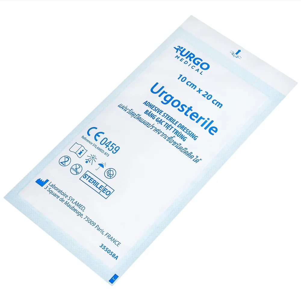Hình ảnh Băng gạc tiệt trùng Urgosterile 10cm x 20cm bảo vệ vết trầy xước, vết cắt, vết thương (20 miếng)