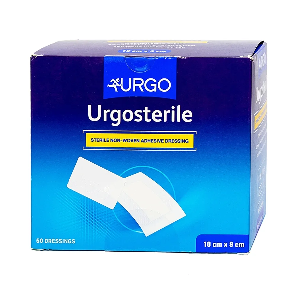 Hình ảnh Băng gạc y tế vô trùng Urgosterile 10cm x 9cm băng các vết thương khâu, vết trầy xước, vết cắt (50 miếng)