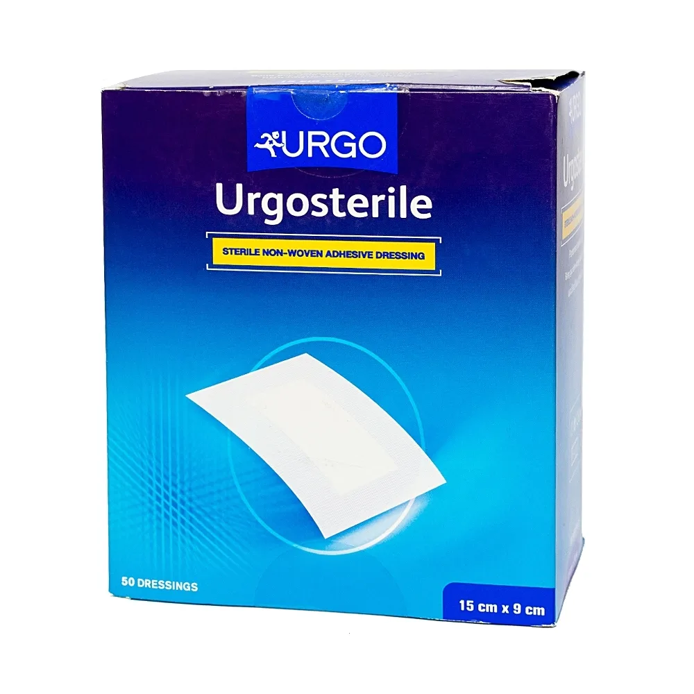 Hình ảnh Băng gạc y tế vô trùng Urgosterile 15cm x 9cm băng các vết thương khâu, vết trầy xước, vết cắt (50 miếng)