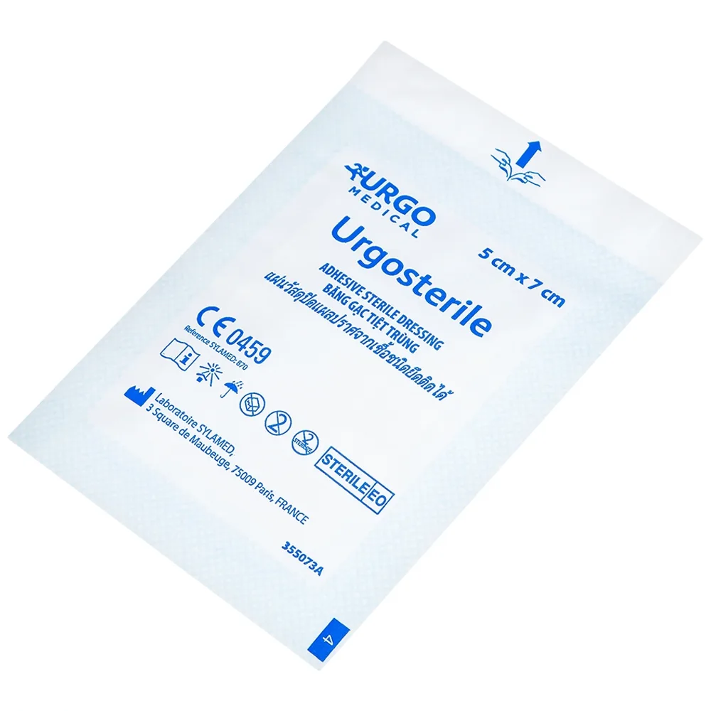 Hình ảnh Băng dán có gạc Urgosterile size 5cm x 7cm băng các vết thương do phẫu thuật, khâu, chấn thương (50 miếng)