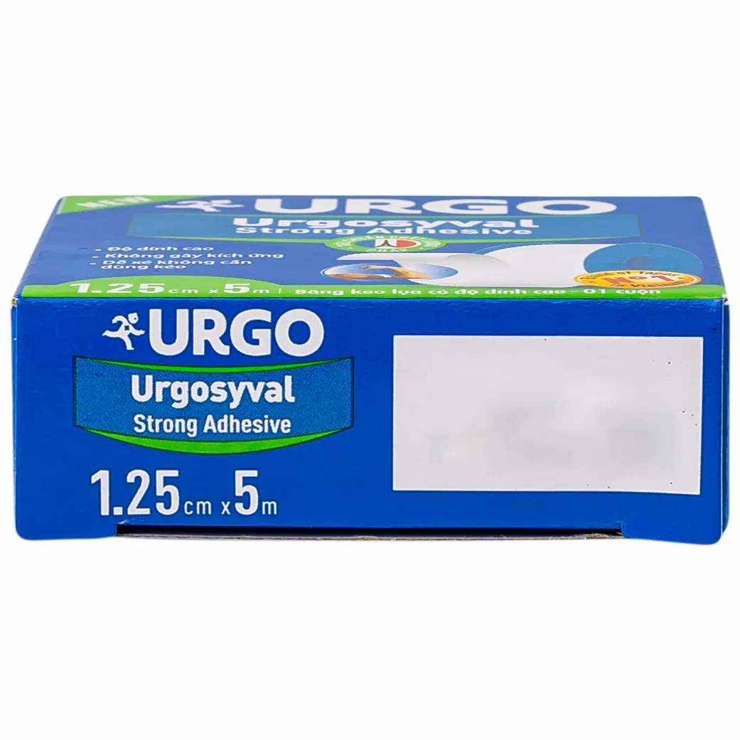 Hình ảnh Băng keo lụa có độ dính cao Urgosyval Strong Adhessive size 1.25cm x 5m cố định băng gạc (1 cuộn)