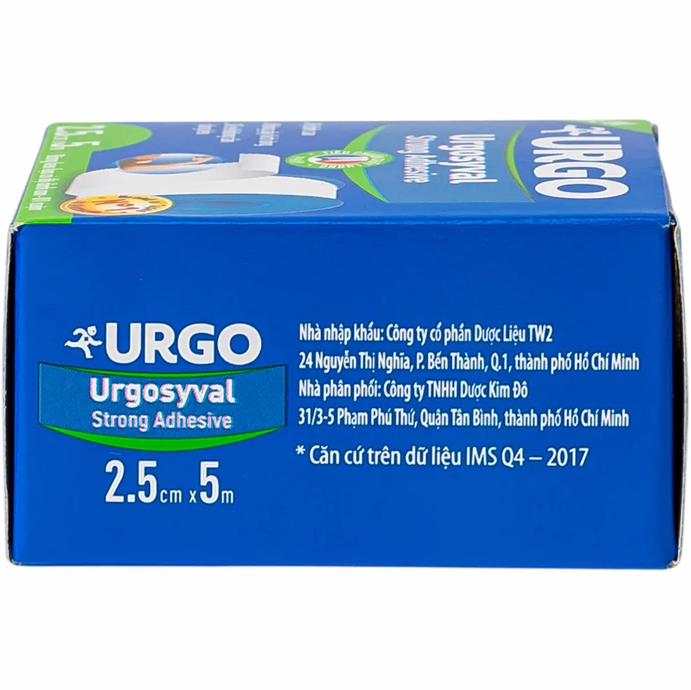 Hình ảnh Băng keo lụa có độ dính cao Urgosyval Strong Adhessive size 2.5cm x 5m cố định băng gạc (1 cuộn)
