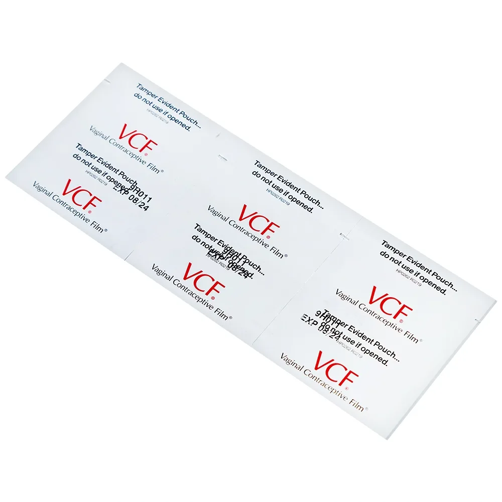 Hình ảnh Màng phim tránh thai VCF Botania có khả năng diệt tinh trùng mỗi lần giao hợp (3 miếng)