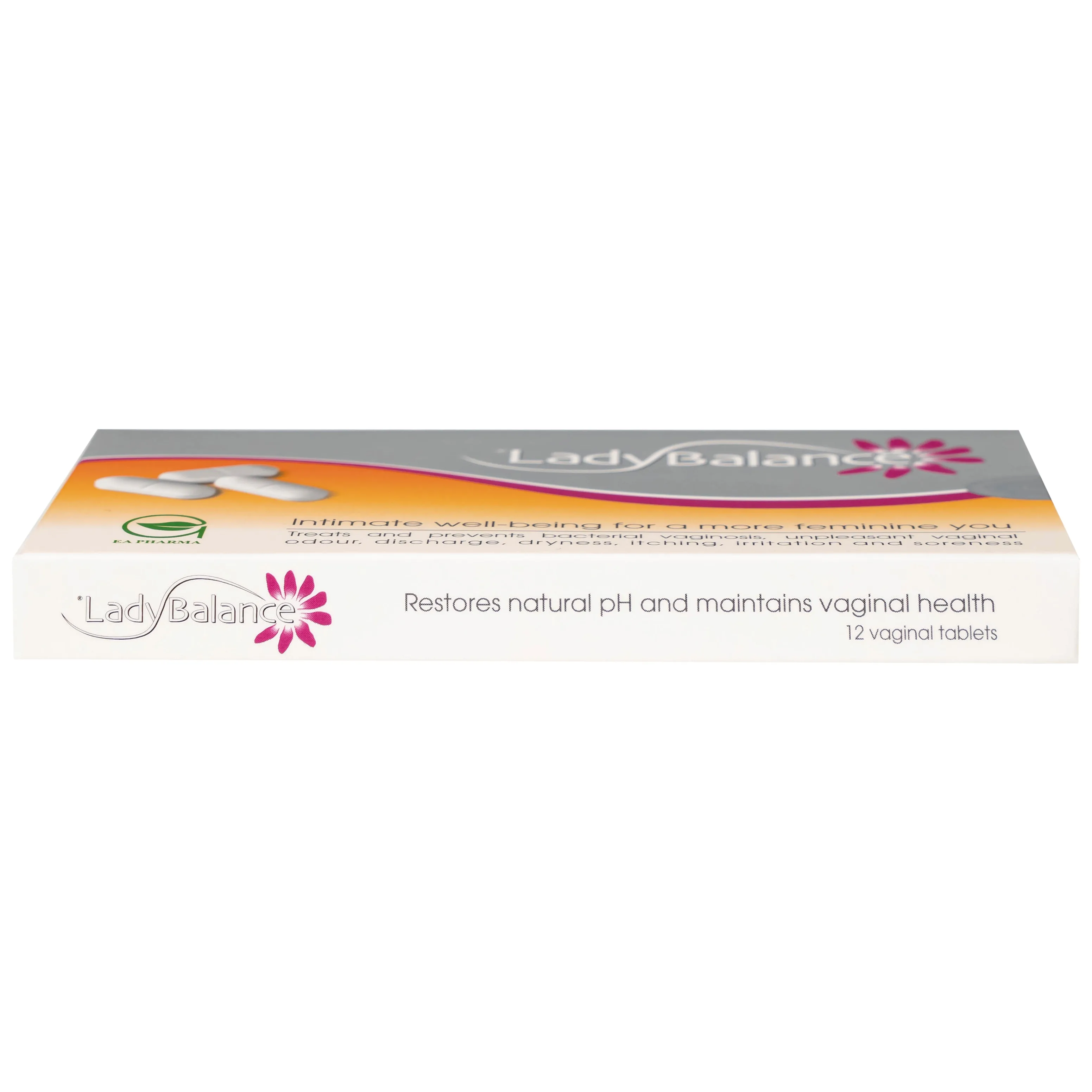 Hình ảnh Viên đặt âm đạo LadyBalance giảm khí hư và mùi hôi âm đạo do nhiễm khuẩn âm đạo (1 vỉ x 12 viên)