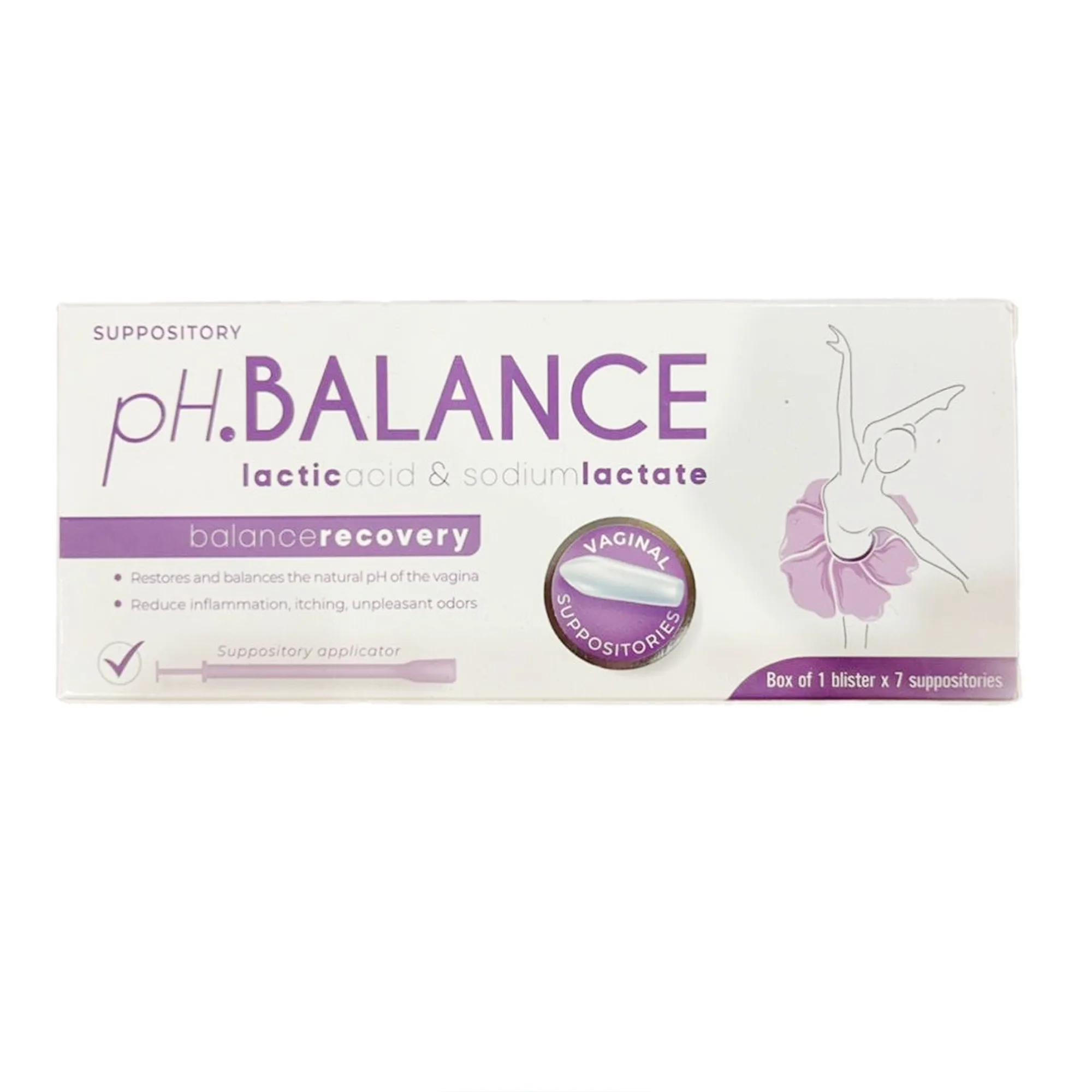 Hình ảnh Viên đặt pH.Balance CPC1HN cân bằng acid âm đạo, chống lại vi khuẩn (1 vỉ x 7 viên)