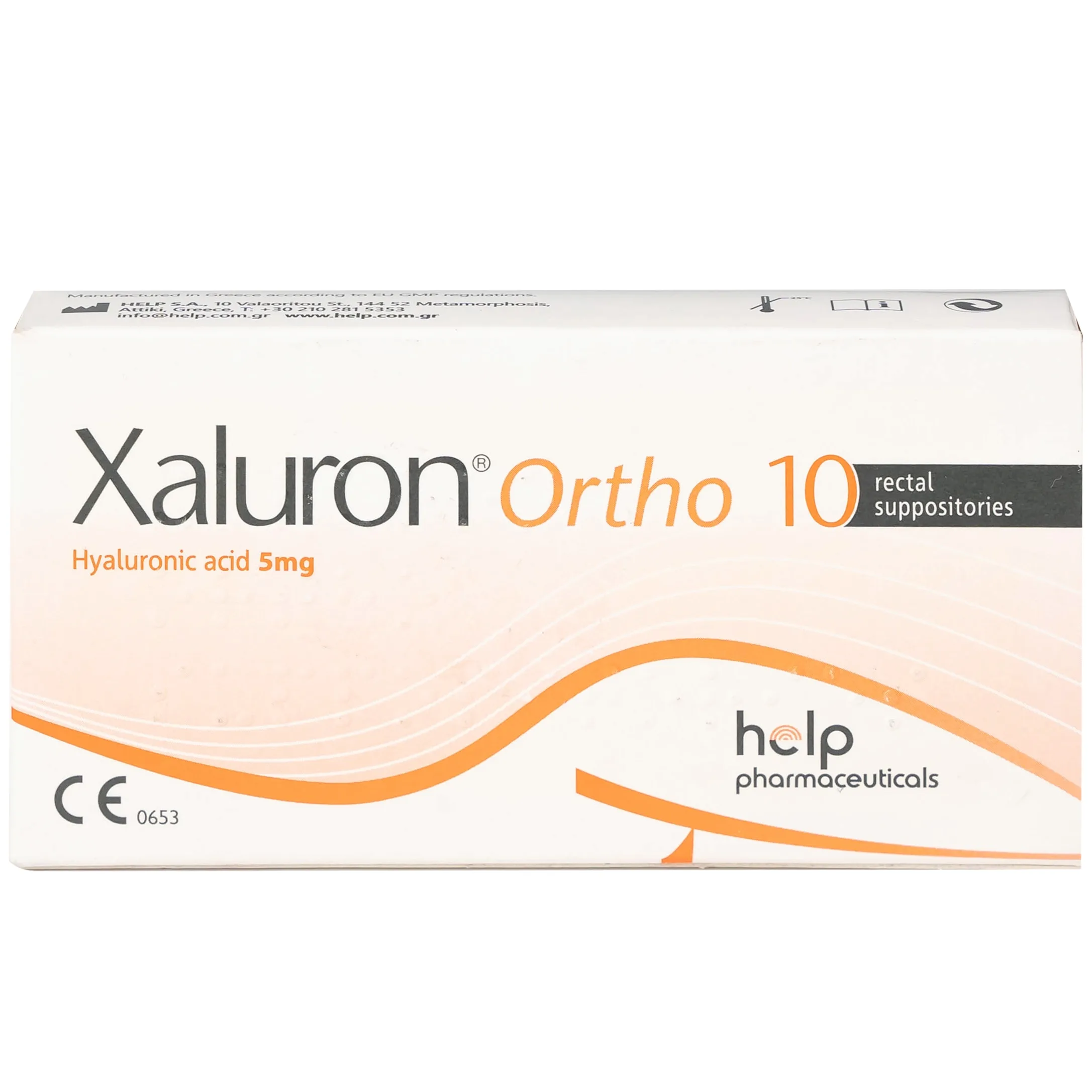 Hình ảnh Viên đặt trực tràng Xaluron Ortho 5mg Help chăm sóc và hỗ trợ làm lành vết thương (10 viên)