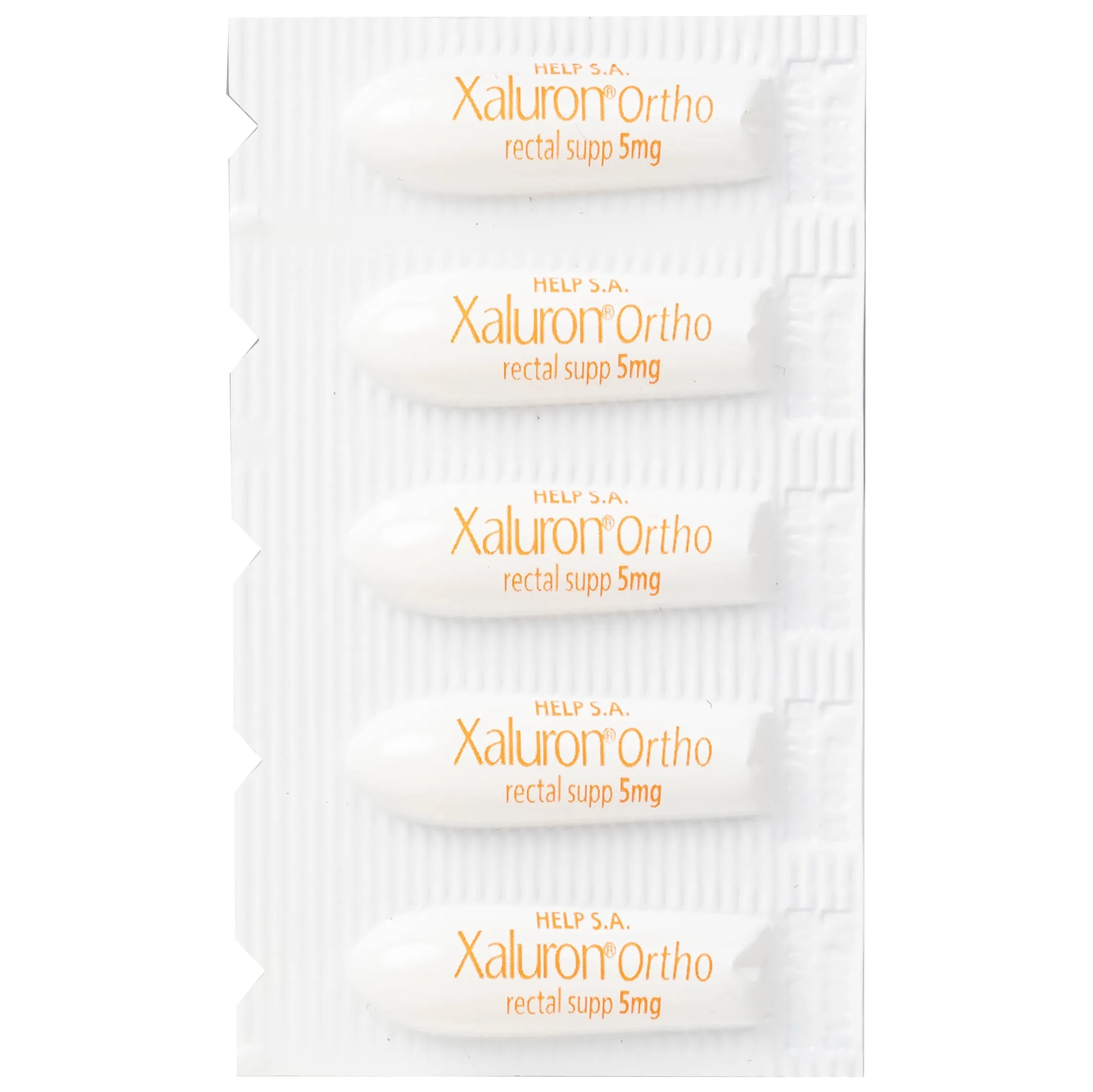 Hình ảnh Viên đặt trực tràng Xaluron Ortho 5mg Help chăm sóc và hỗ trợ làm lành vết thương (10 viên)