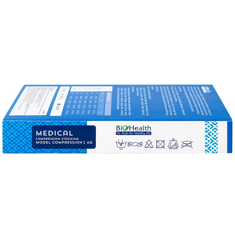 Hình ảnh Vớ y khoa Compression I AG BioHealth tăng lưu thông máu, giảm tình trạng phù nề (Màu da - Size M)