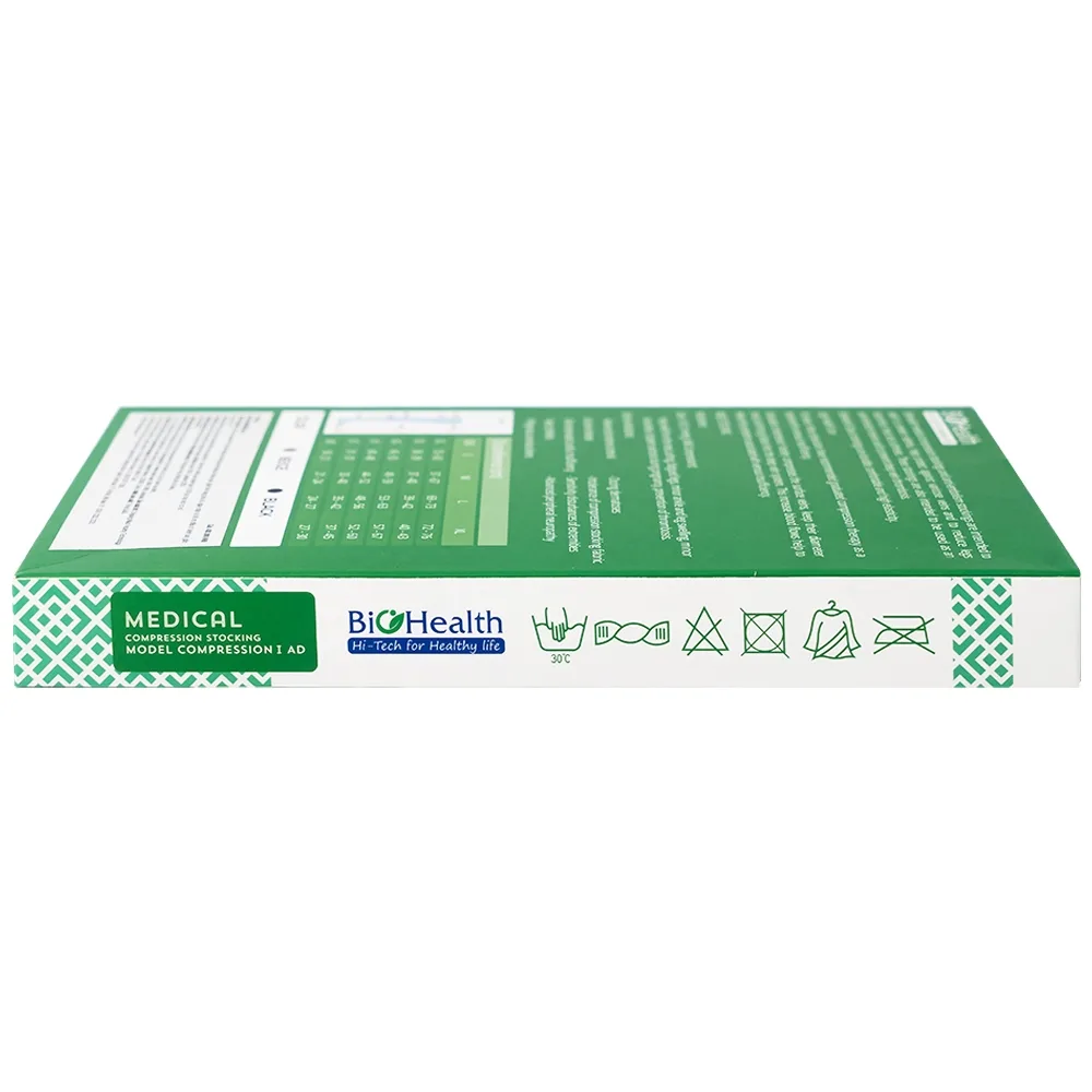 Hình ảnh Vớ y khoa Compression I AD BioHealth tăng lưu thông máu, giảm tình trạng phù nề (Màu da - Size M)
