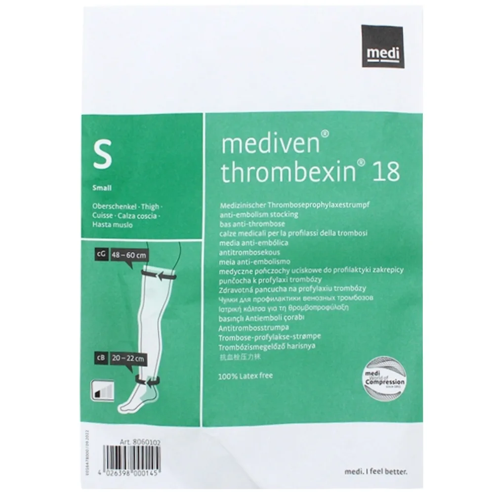 Hình ảnh Vớ y khoa Mediven Thrombexin 18 size M làm tăng tốc độ tuần hoàn máu, phòng ngừa huyết khối cho bệnh nhân nằm bất động lâu