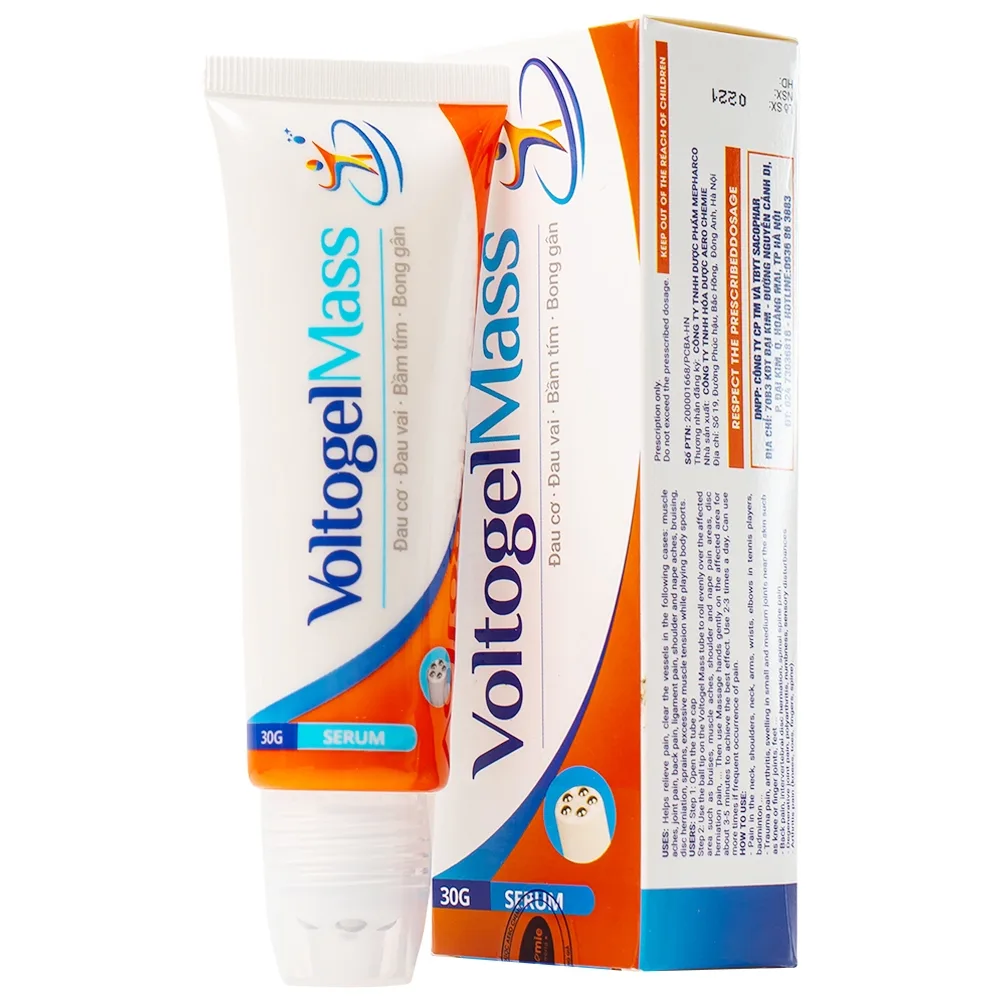 Hình ảnh Gel bôi giảm đau VoltogelMass 30g Aero Chemie đau cơ, đau vai, bầm tím, bong gân