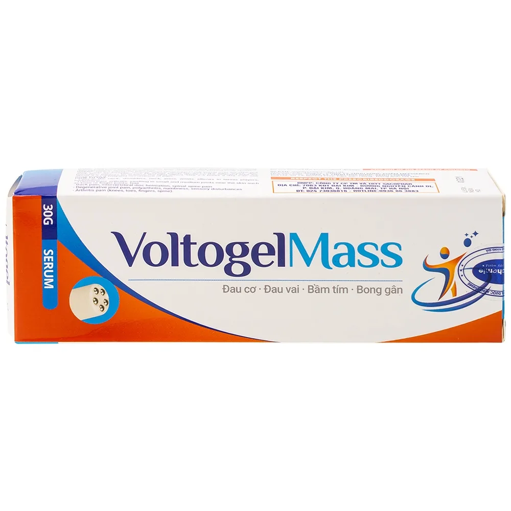 Hình ảnh Gel bôi giảm đau VoltogelMass 30g Aero Chemie đau cơ, đau vai, bầm tím, bong gân