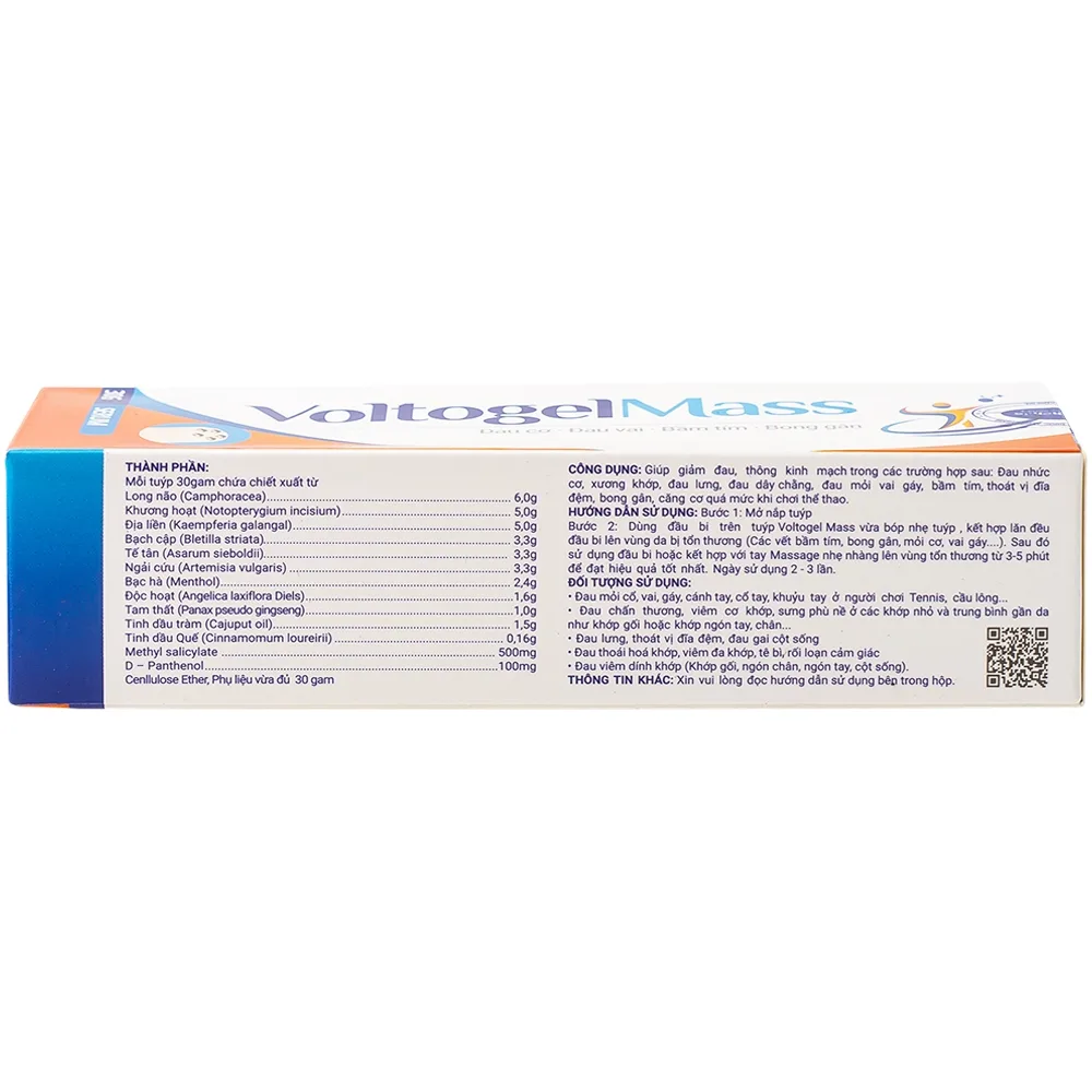 Hình ảnh Gel bôi giảm đau VoltogelMass 30g Aero Chemie đau cơ, đau vai, bầm tím, bong gân
