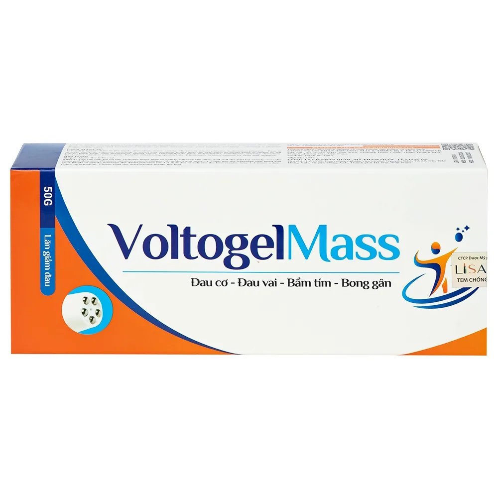 Hình ảnh Gel Voltogel Mass giảm đau cơ, đau vai, bầm tím, bong gân (50g)