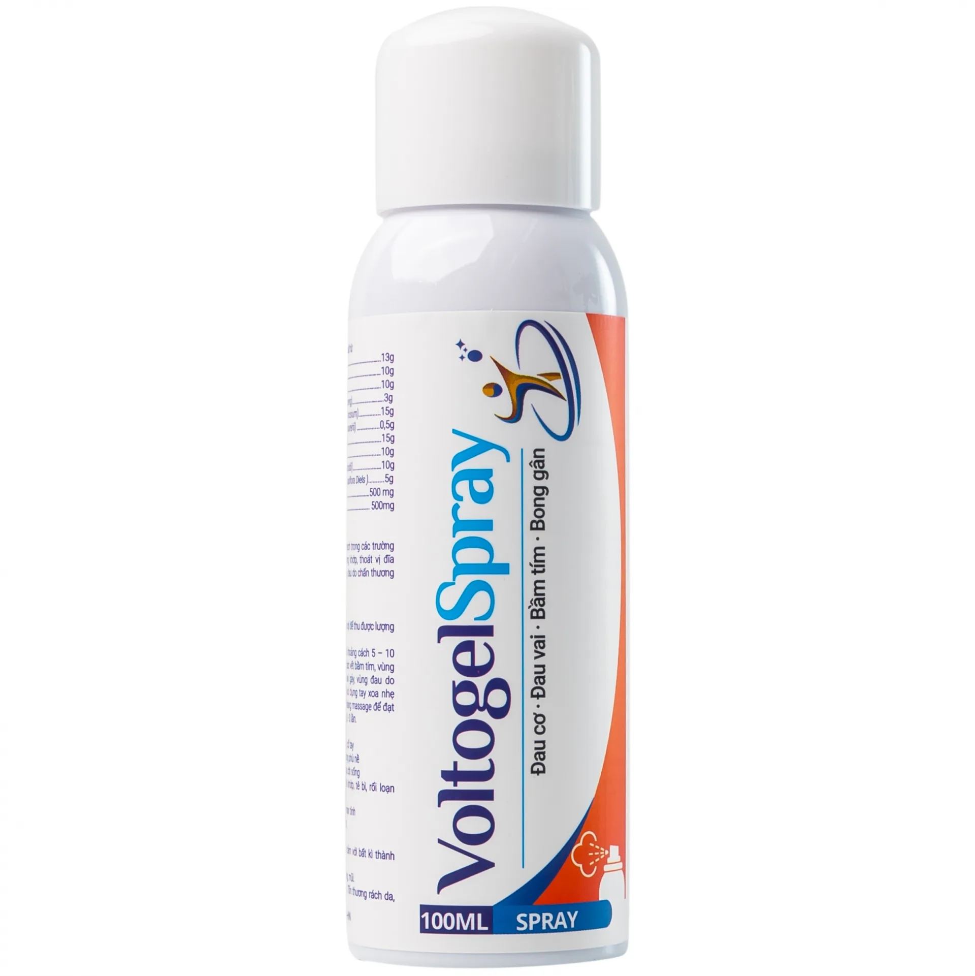 Hình ảnh Bình xịt Voltogel Spray 100ml Aero Chemie đau cơ, đau vai, bầm tím, bong gân
