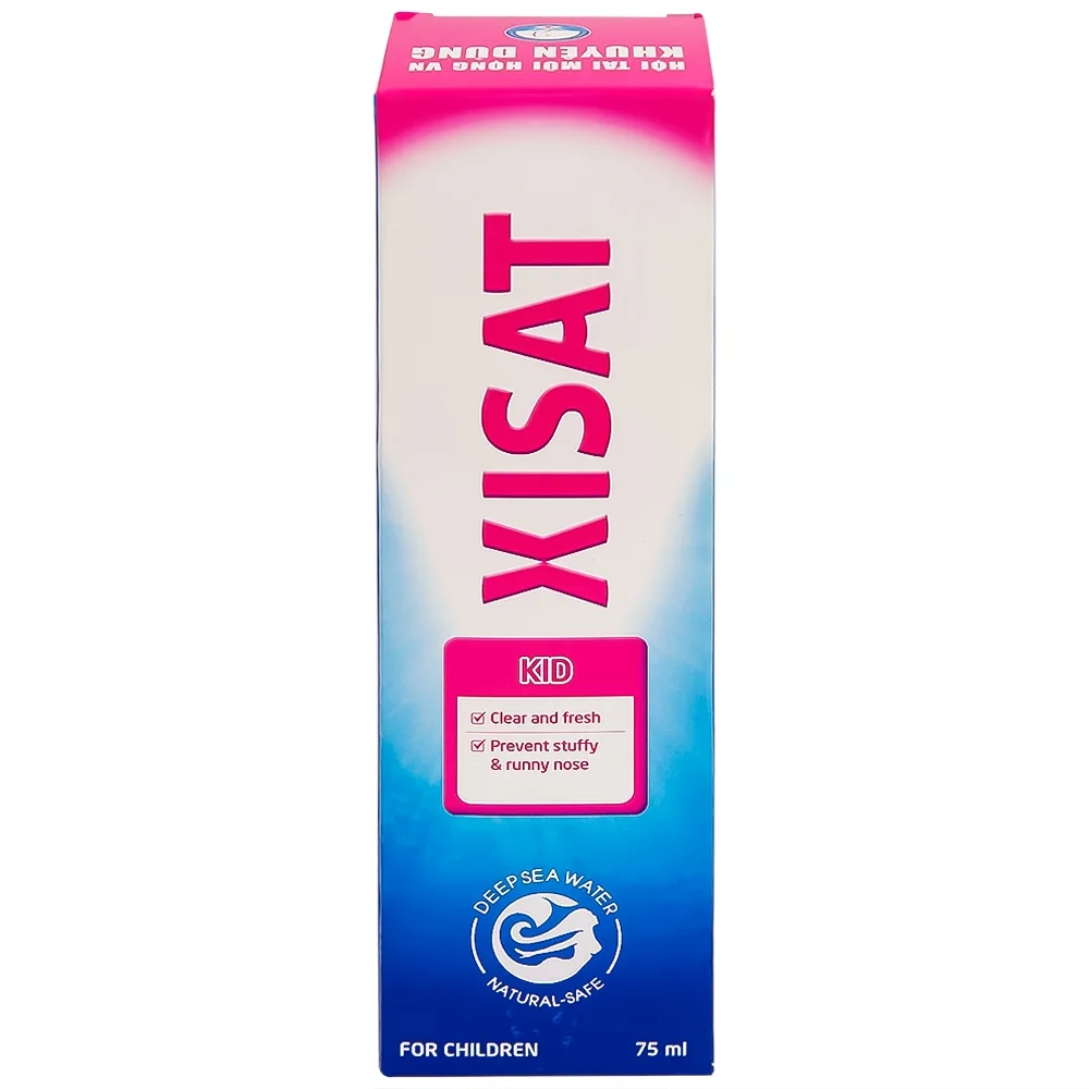 Hình ảnh Xịt mũi nước biển sâu Xisat 75ml xịt sạch thông mũi dùng cho trẻ em