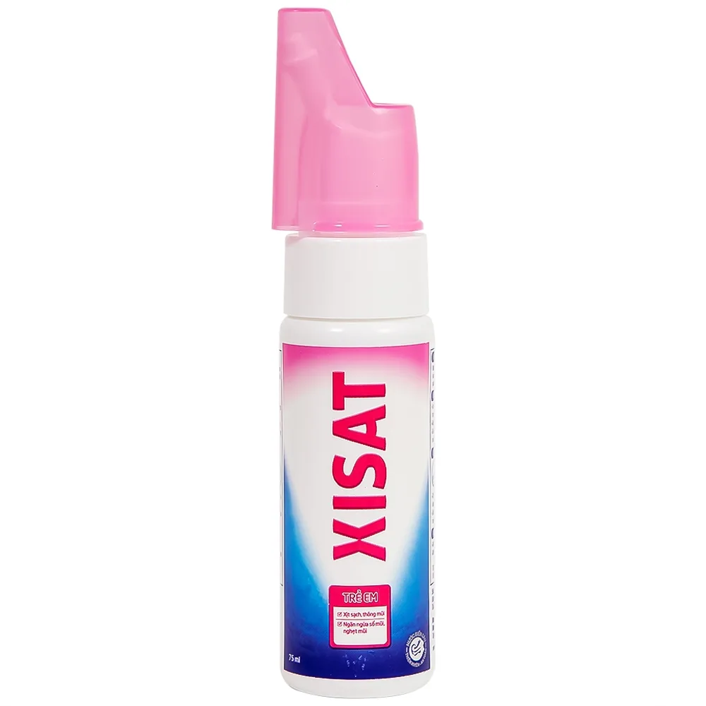 Hình ảnh Xịt mũi nước biển sâu Xisat 75ml xịt sạch thông mũi dùng cho trẻ em
