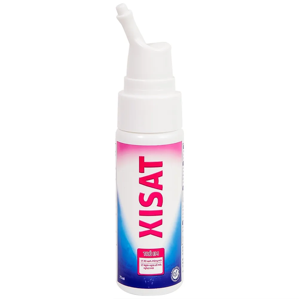 Hình ảnh Xịt mũi nước biển sâu Xisat 75ml xịt sạch thông mũi dùng cho trẻ em