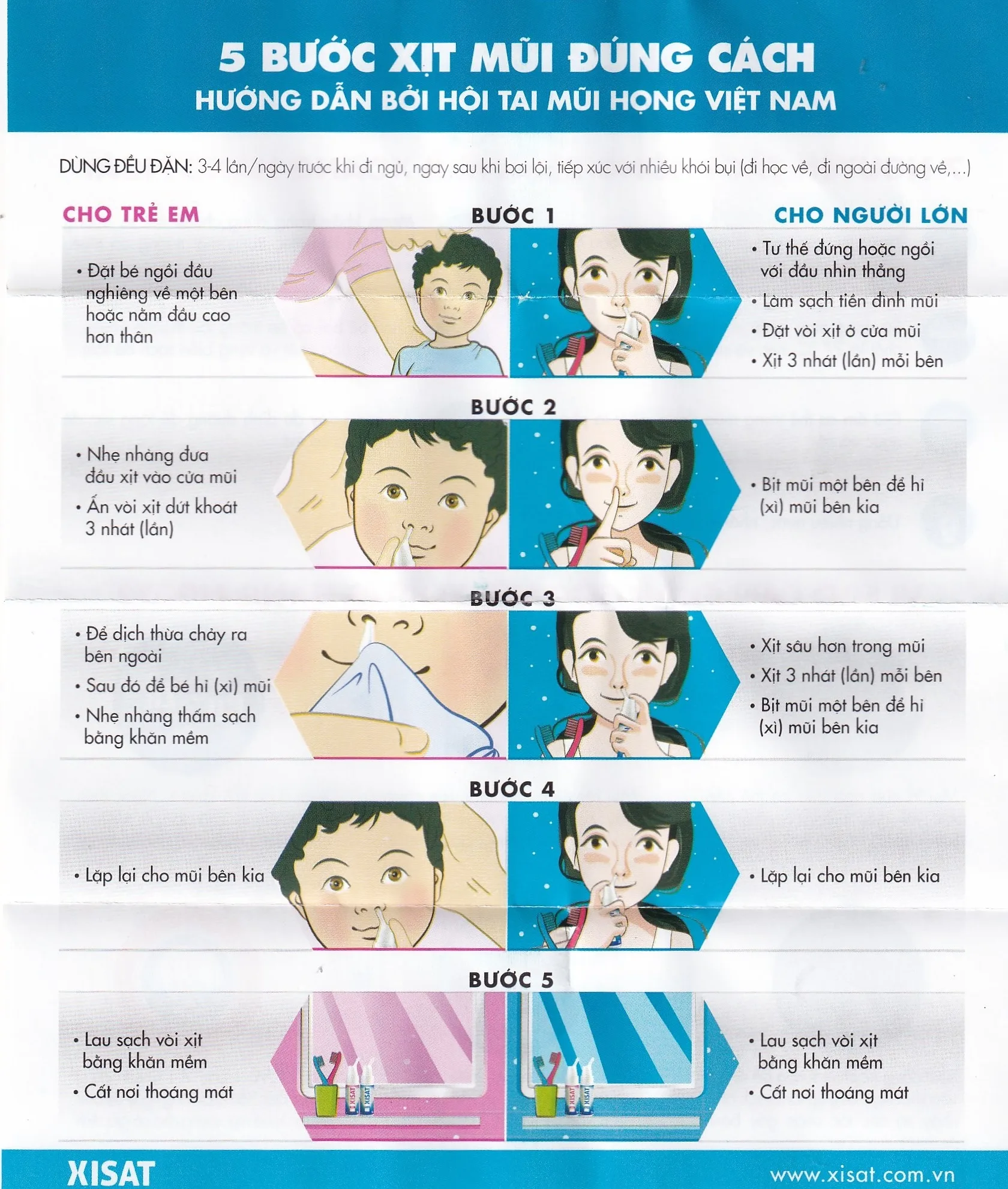 Hình ảnh Xịt mũi nước biển sâu Xisat 75ml xịt sạch thông mũi dùng cho trẻ em