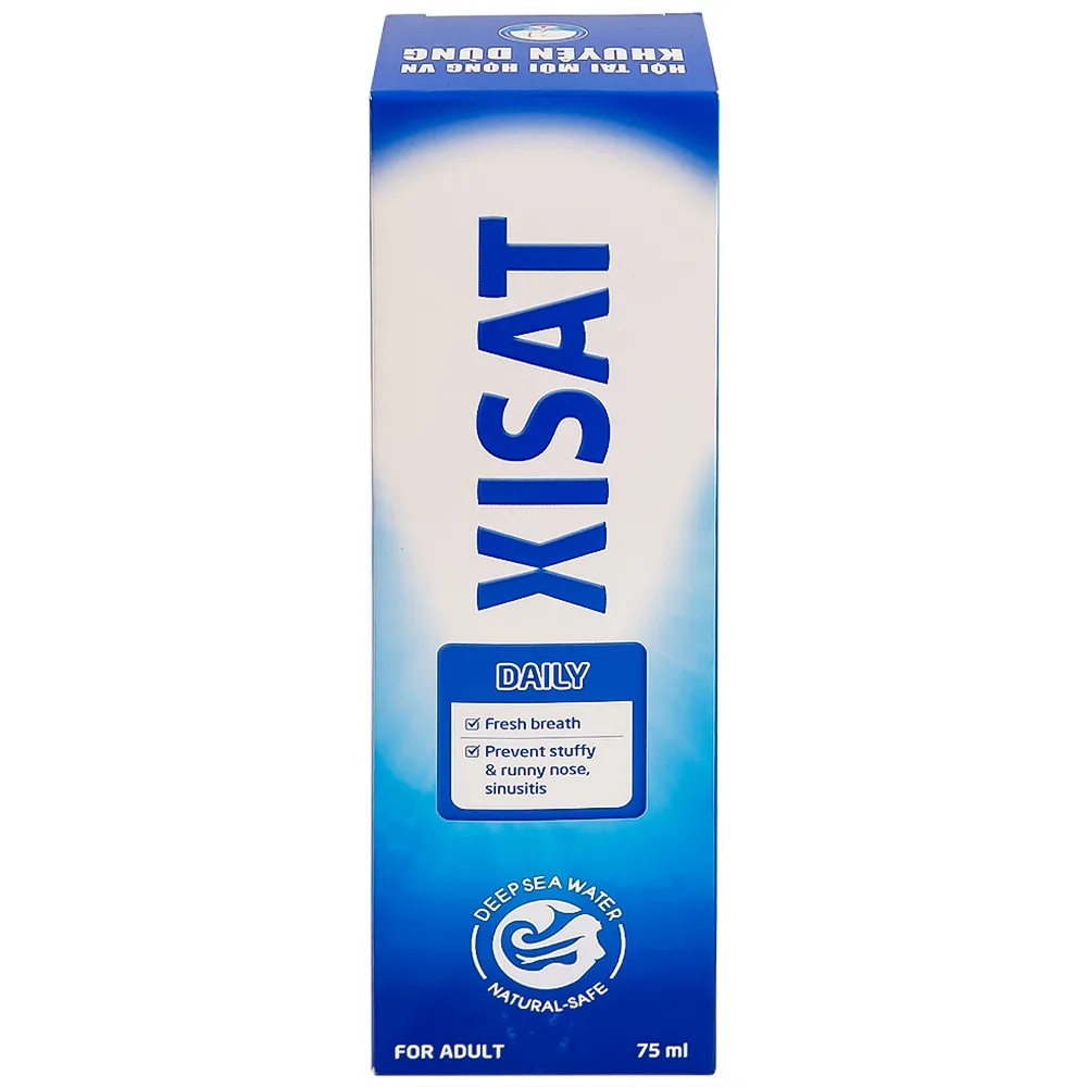 Hình ảnh Xịt mũi nước biển sâu Xisat 75ml xịt sạch thông mũi dùng cho người lớn