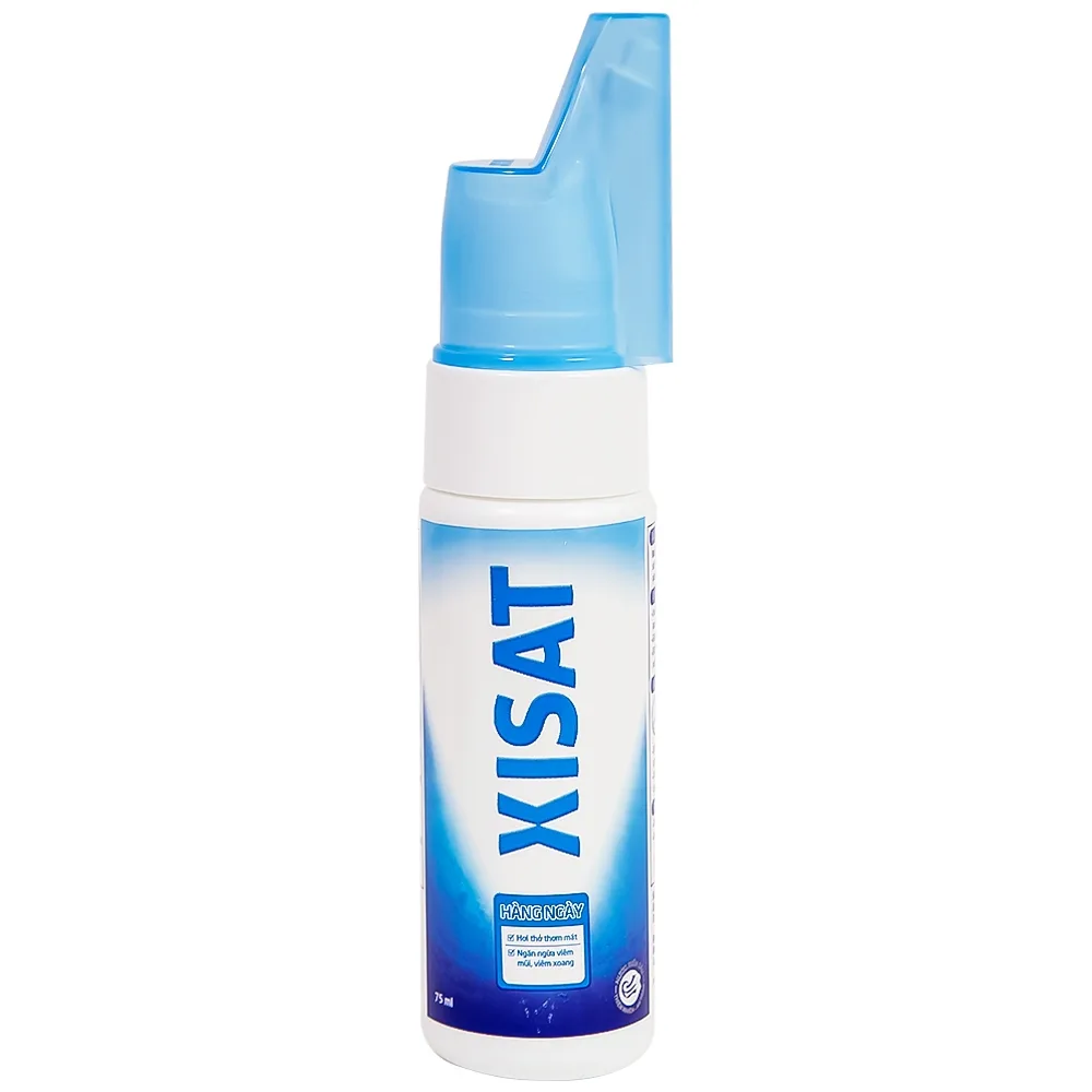 Hình ảnh Xịt mũi nước biển sâu Xisat 75ml xịt sạch thông mũi dùng cho người lớn