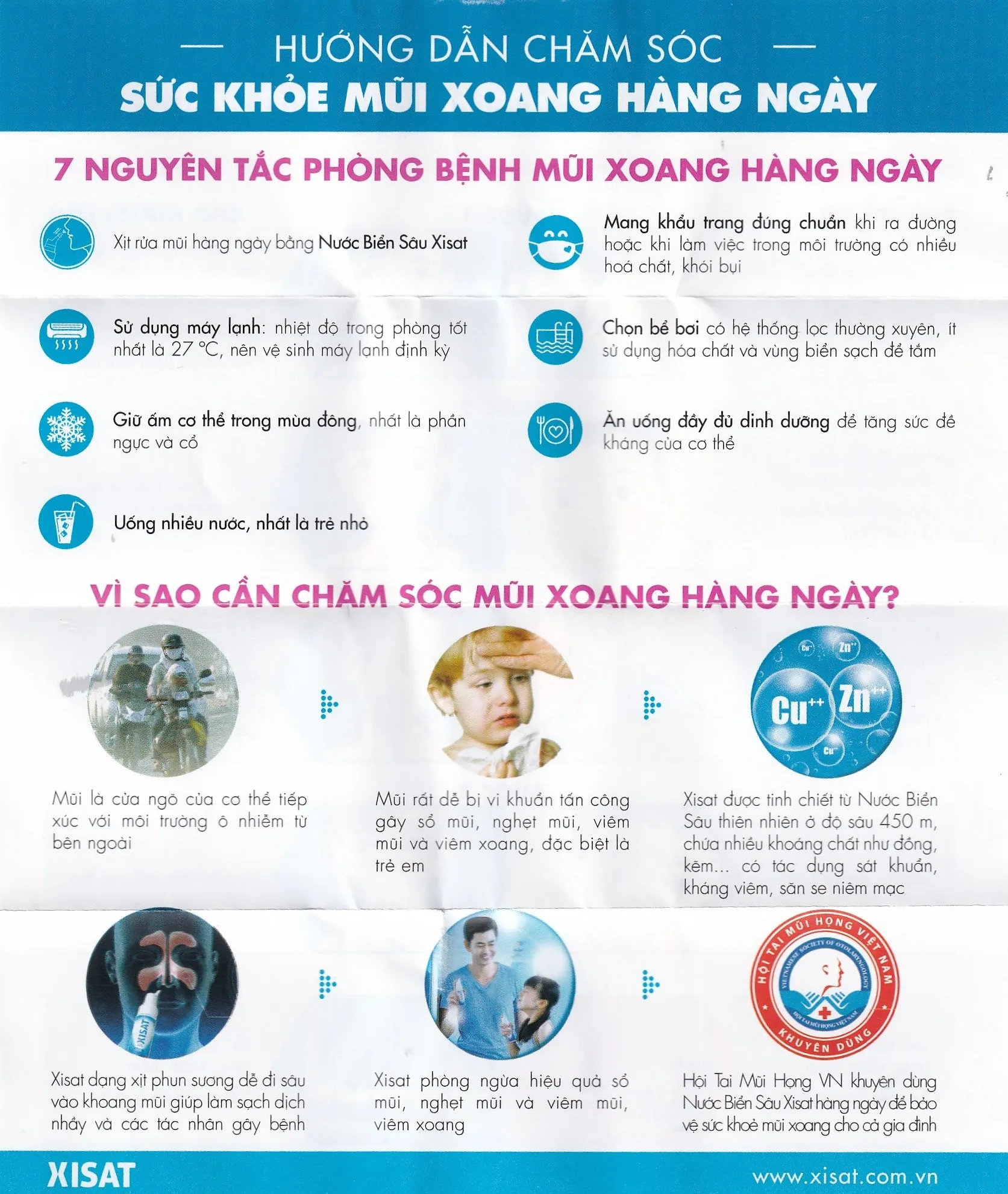 Hình ảnh Xịt mũi nước biển sâu Xisat 75ml xịt sạch thông mũi dùng cho người lớn