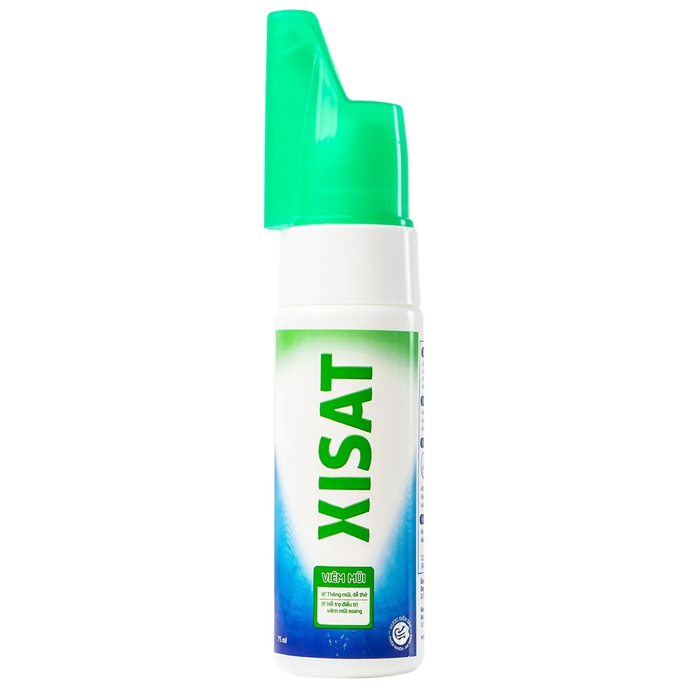 Hình ảnh Xịt mũi nước biển sâu Xisat 75ml thông mũi, dễ thở, hỗ trợ điều trị viêm mũi xoang