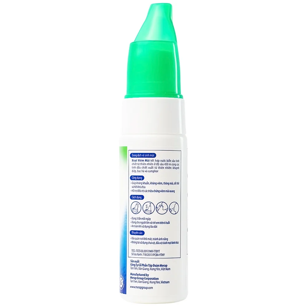 Hình ảnh Xịt mũi nước biển sâu Xisat 75ml thông mũi, dễ thở, hỗ trợ điều trị viêm mũi xoang