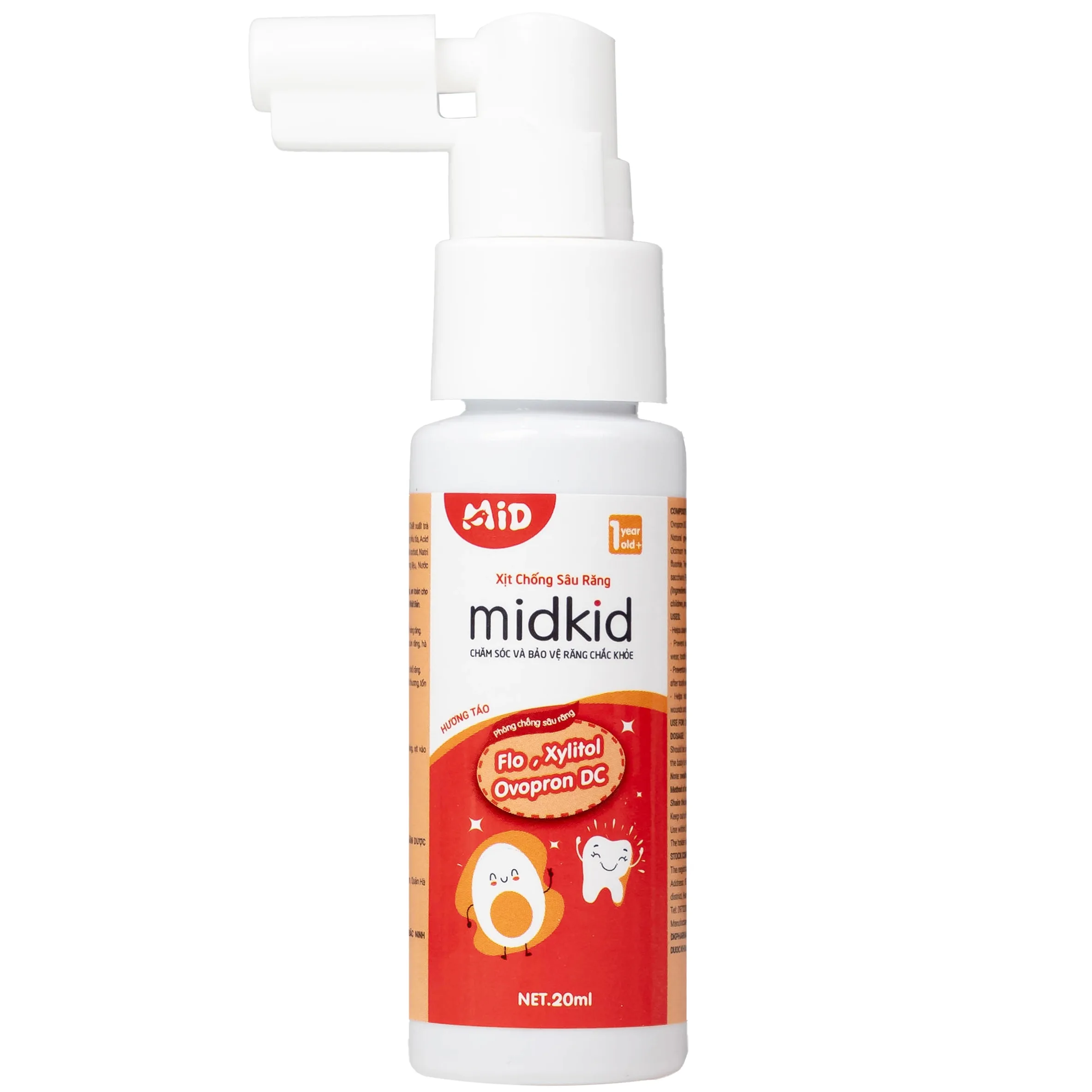 Hình ảnh Xịt chống sâu răng Midkid 20ml DK Pharma hương táo - làm sạch khoang miệng, bảo vệ men răng