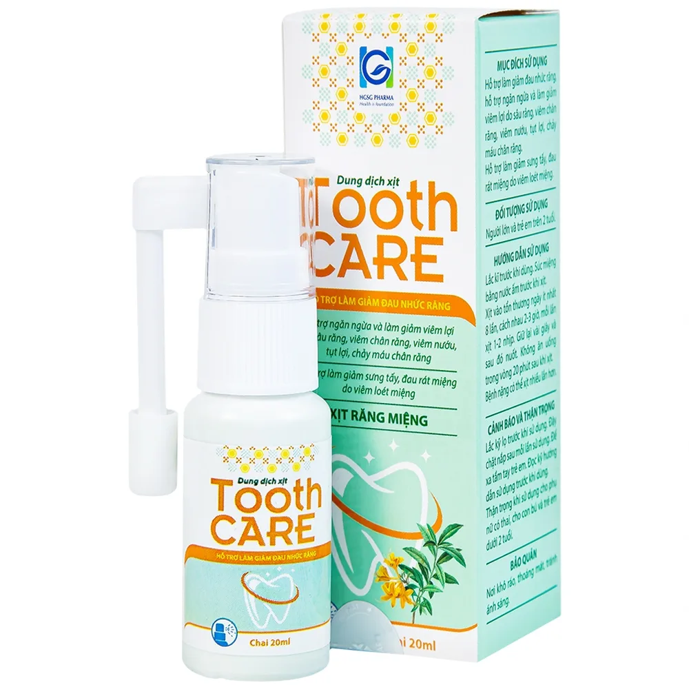 Hình ảnh Dung dịch xịt Tooth Care hỗ trợ giảm đau nhức răng (20ml)