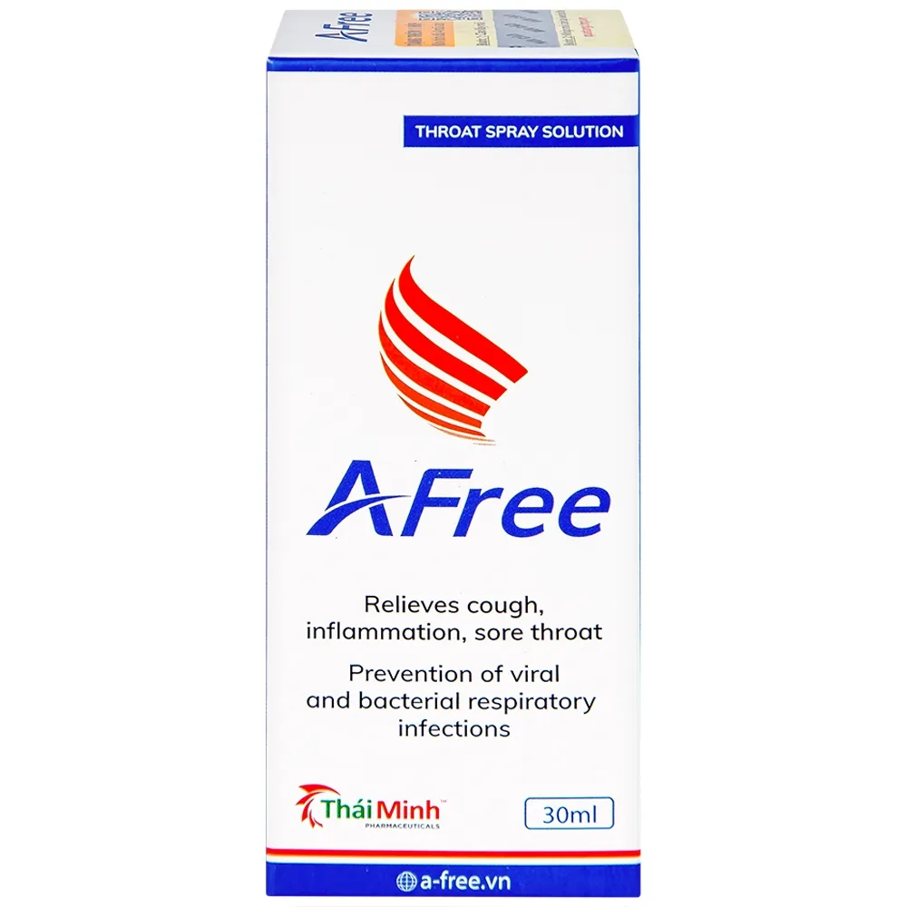 Hình ảnh Dung dịch xịt họng Afree 30ml Thái Minh giảm ho, sưng viêm, đau rát họng