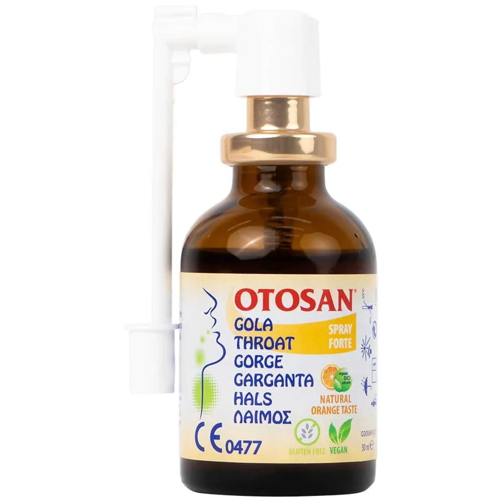 Hình ảnh Xịt họng Otosan Spray Forte hỗ trợ điều trị viêm họng cấp, viêm hô hấp, giảm đau rát họng (30ml)
