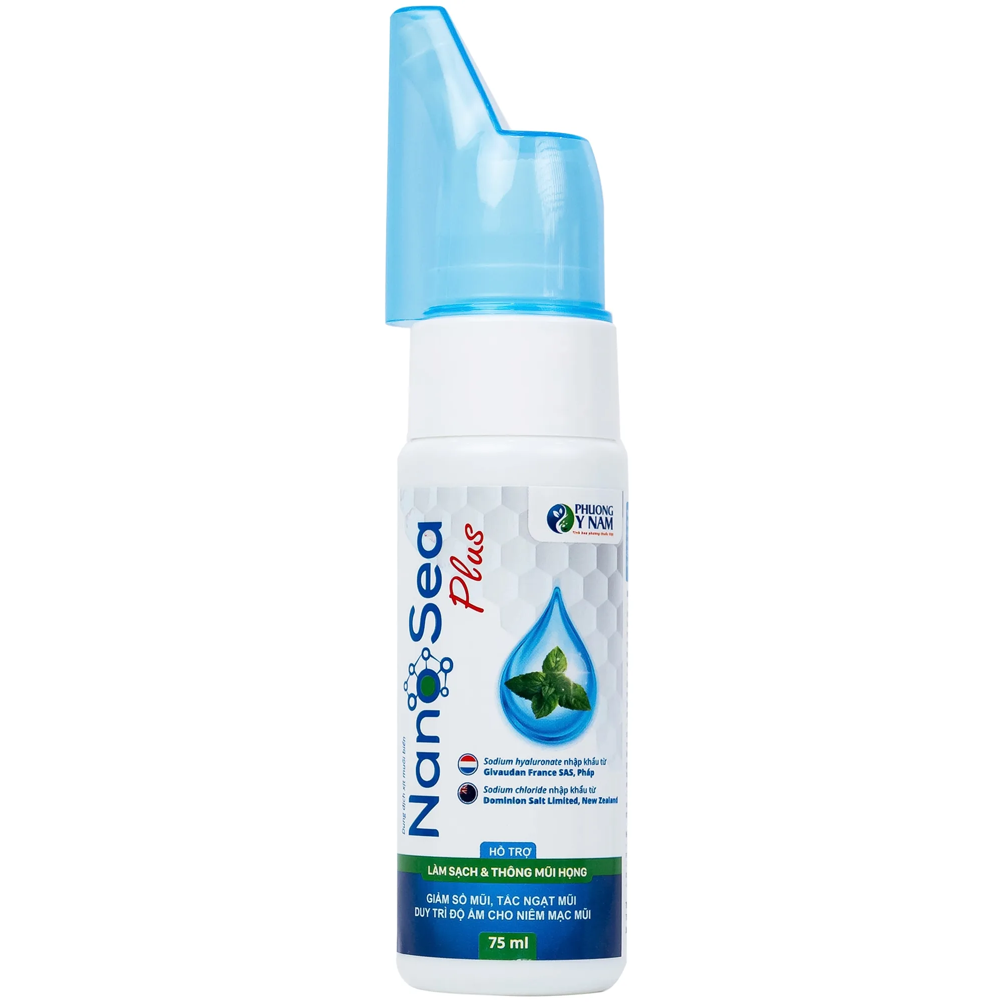Hình ảnh Xịt mũi muối biển Nano Sea Plus 75ml Phương Y Nam làm sạch, vệ sinh mũi, loại bỏ chất nhầy