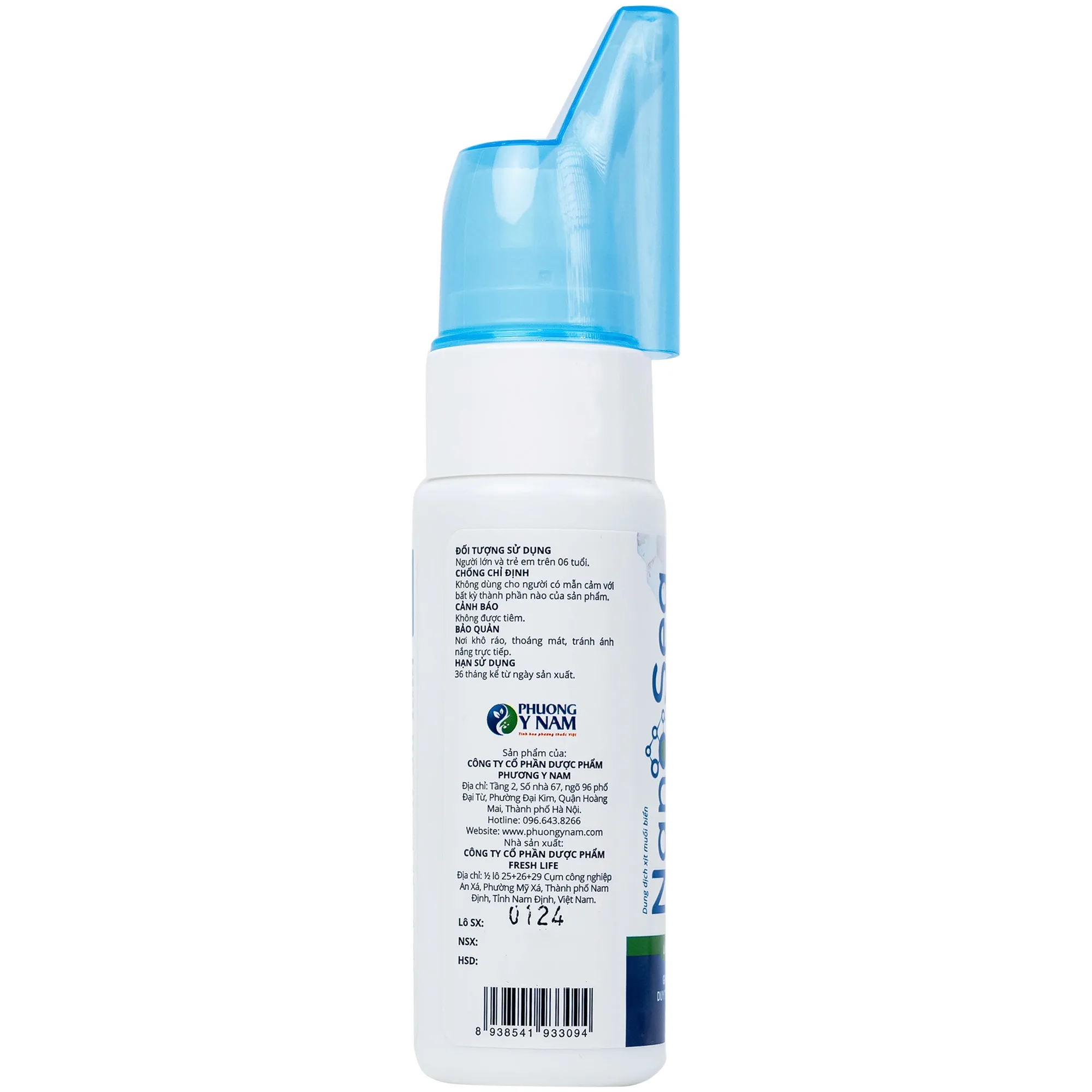 Hình ảnh Xịt mũi muối biển Nano Sea Plus 75ml Phương Y Nam làm sạch, vệ sinh mũi, loại bỏ chất nhầy