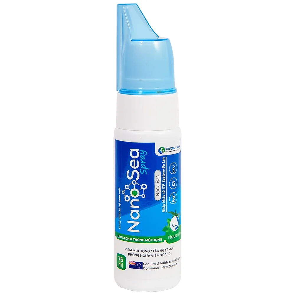Hình ảnh Dung dịch xịt vệ sinh mũi Nano Sea Spray 75ml làm sạch và thông mũi họng