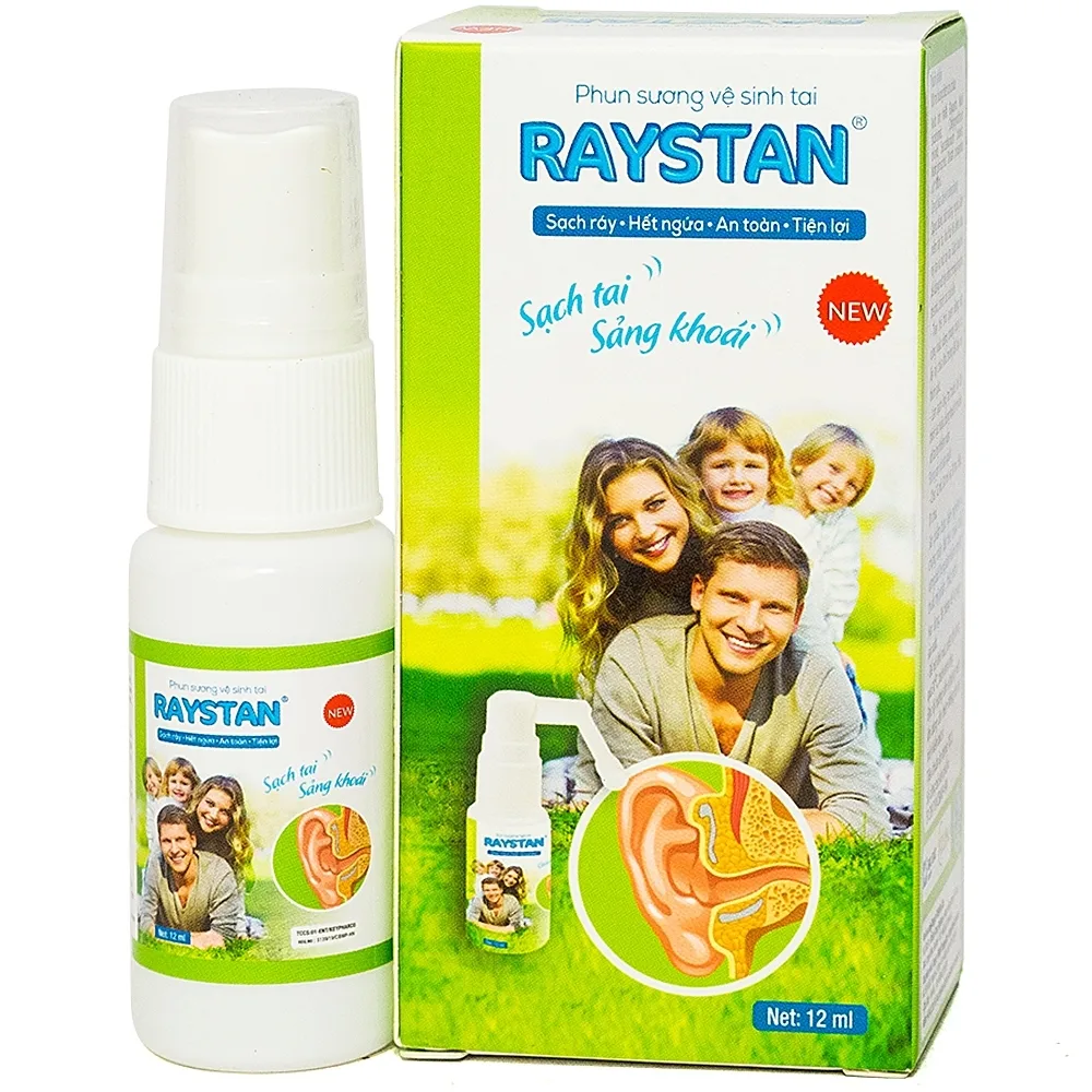 Hình ảnh Phun sương vệ sinh tai Raystan sạch ráy, hết ngứa (12ml)