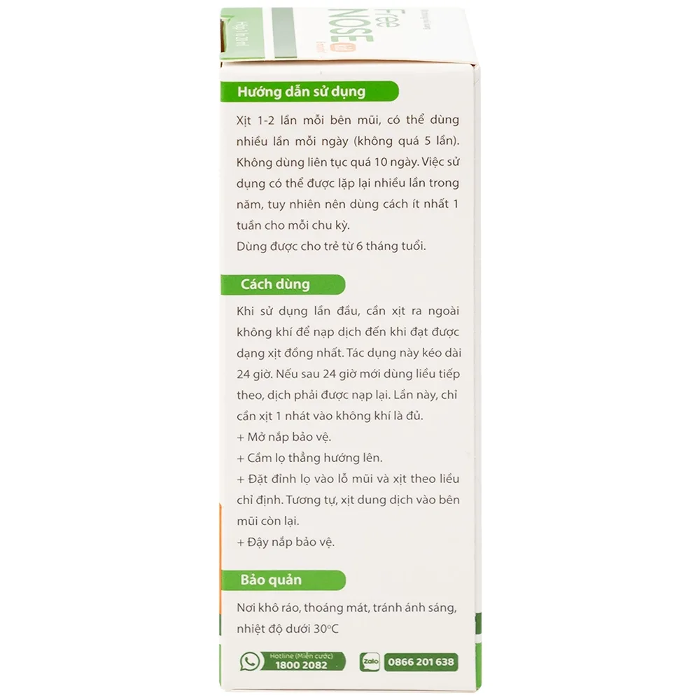 Hình ảnh Dung dịch vệ sinh mũi, xoang Free Nose Kid 6 Month+ Novocare 20ml loãng chất nhày, giảm nghẹt mũi