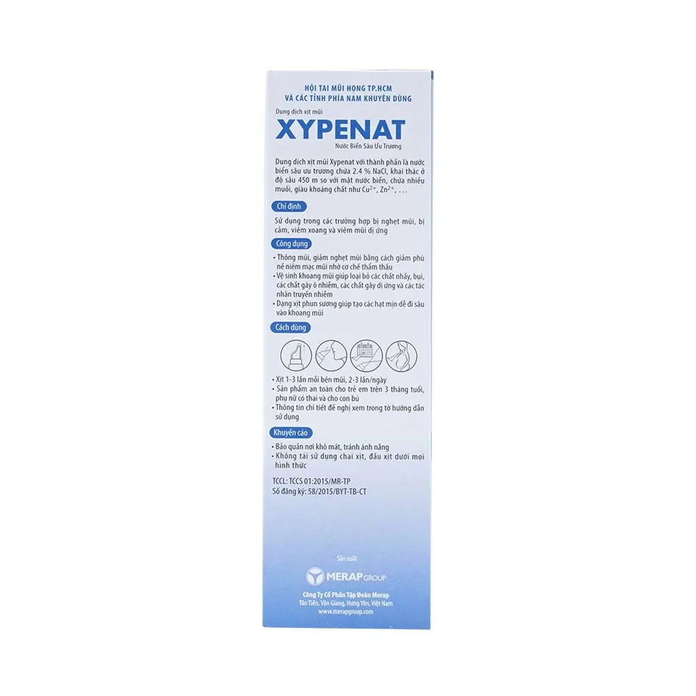 Hình ảnh Dung dịch xịt mũi Xypenat 75ml dùng trong nghẹt mũi, bị cảm, viêm xoang, viêm mũi dị ứng