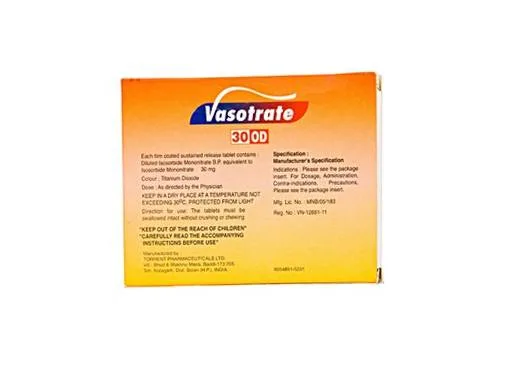 Hình ảnh Vasotrate 30 OD